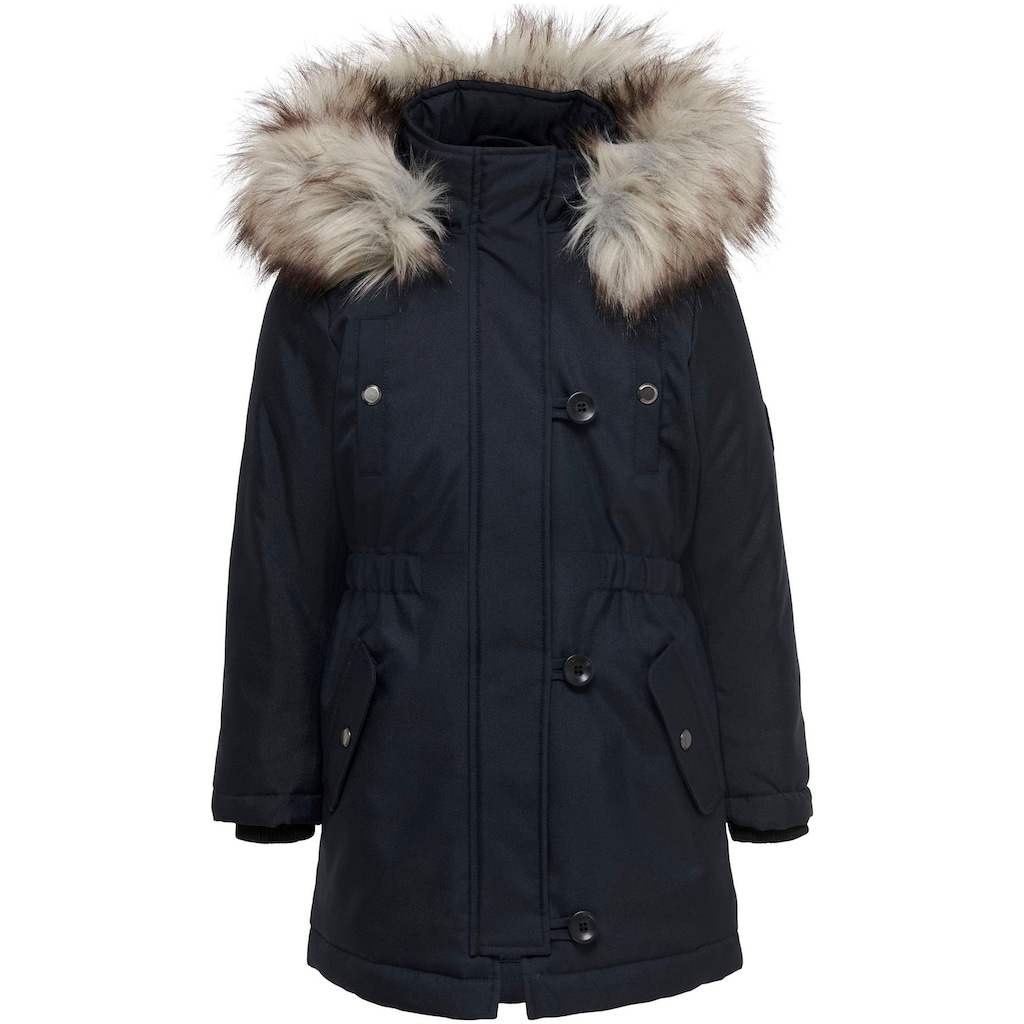 KIDS ONLY Winterjacke »KOGIRIS FUR PARKA OTW«, mit Kapuze