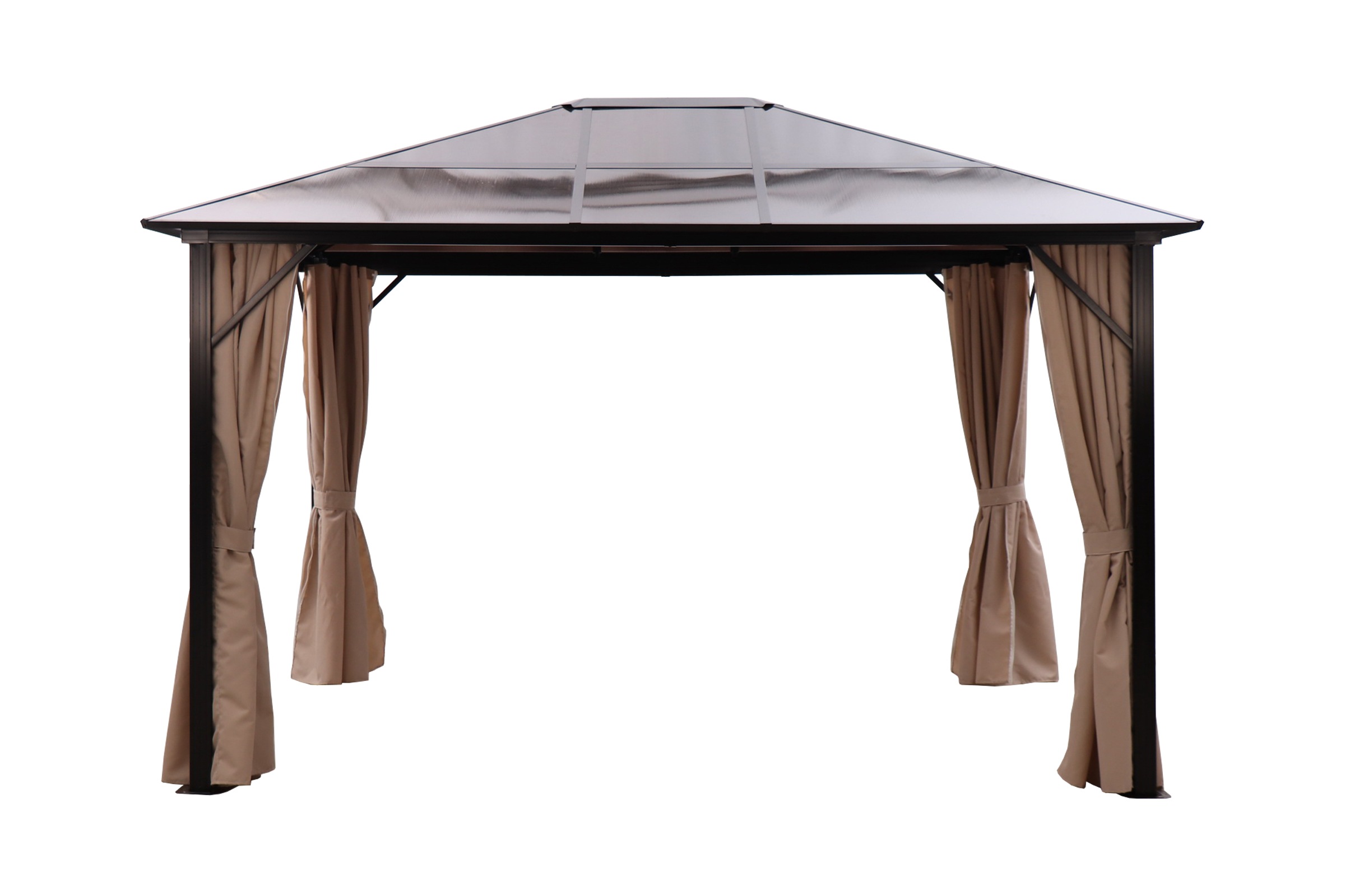 KONIFERA Pavillon "Aruba" BxT: 3x4m, robustes Aluminiumgestell mit PC-Dach günstig online kaufen