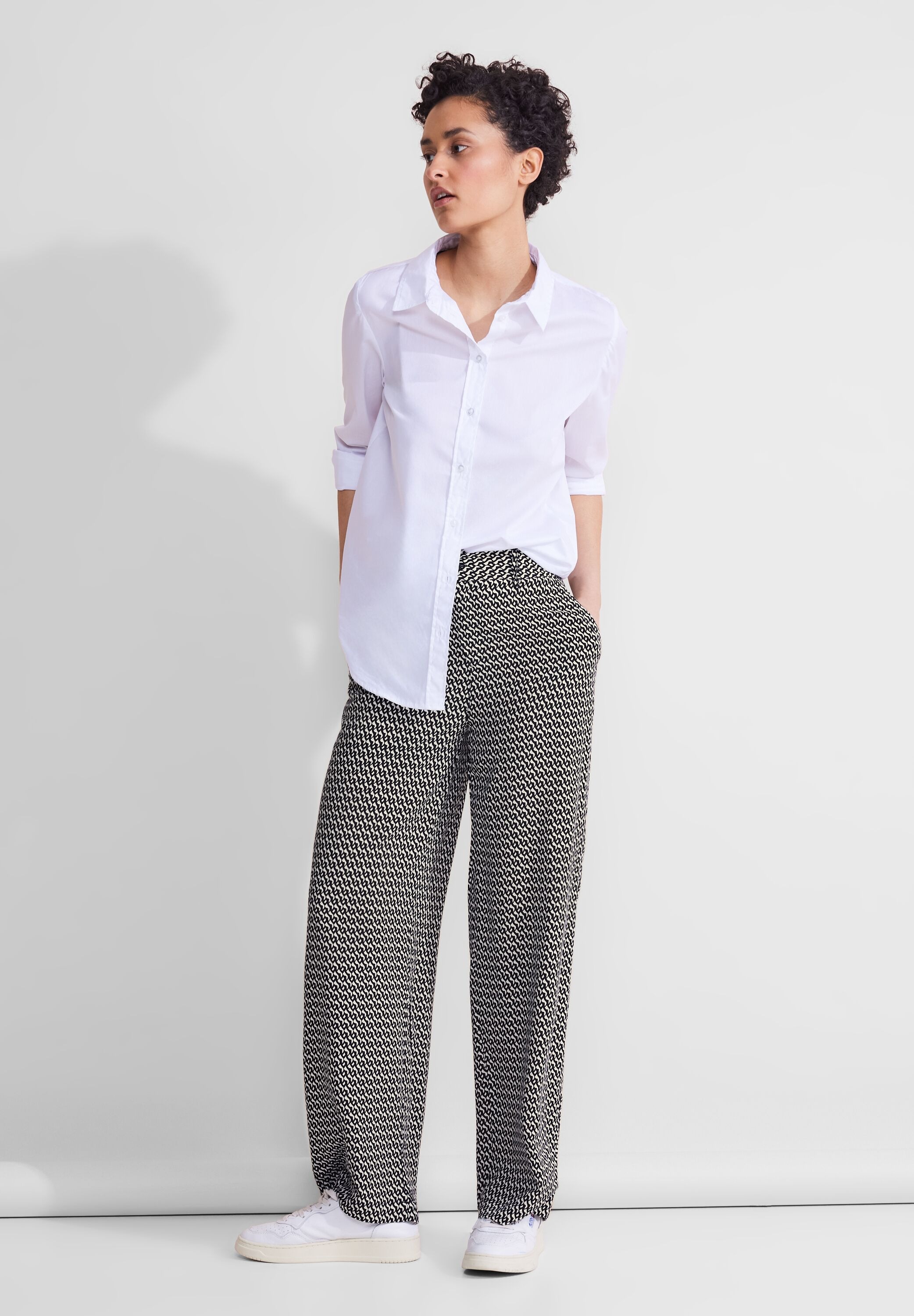 STREET ONE Stoffhose, High Waist