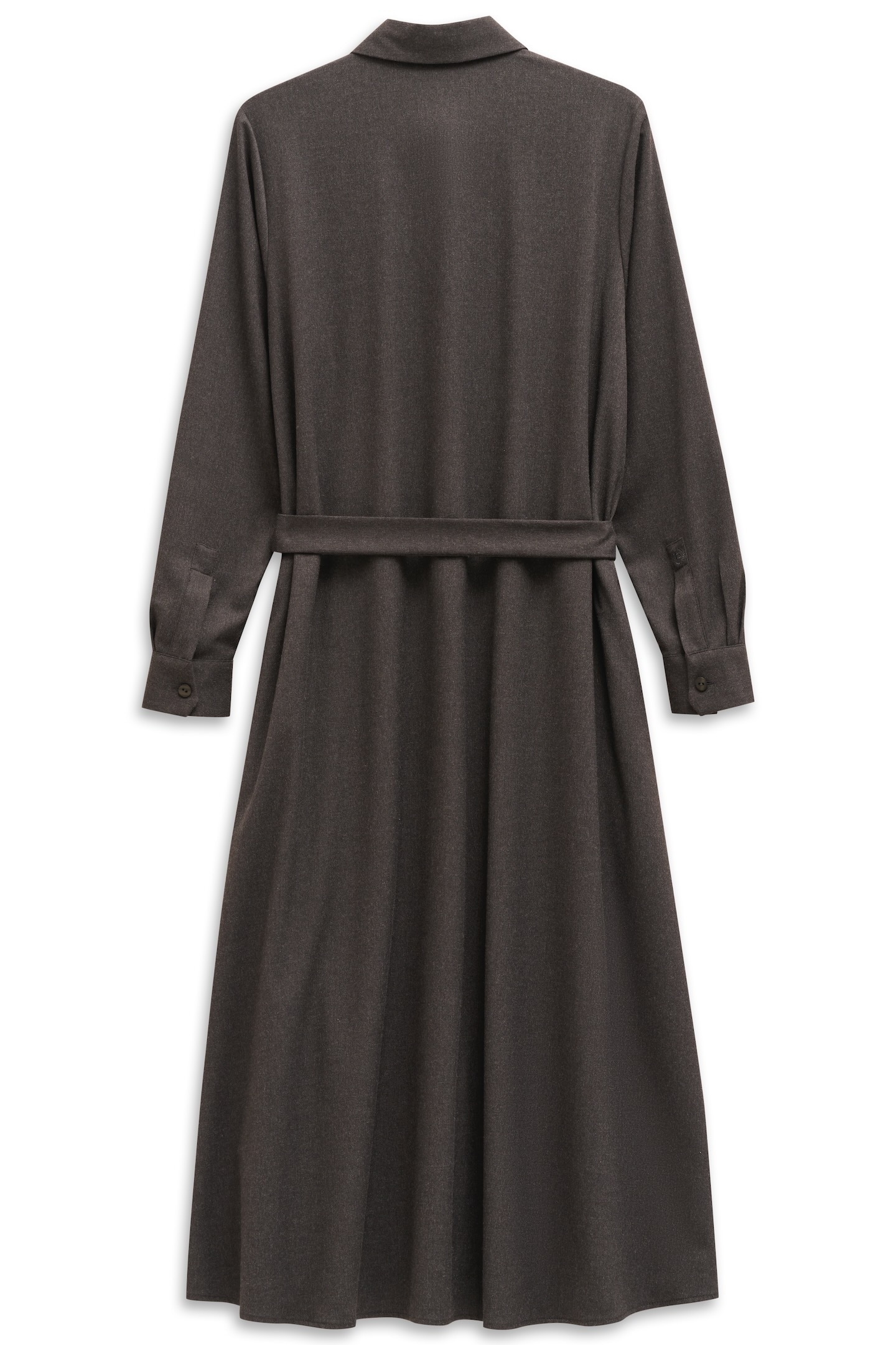 bugatti Blusenkleid »Stretch-Mix«, mit Bindegurt und Knopfleiste