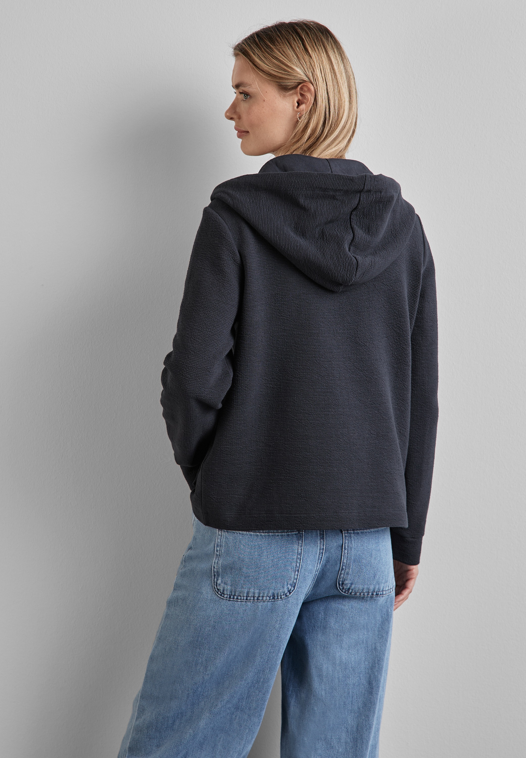 STREET ONE Sweatjacke, mit Kapuze
