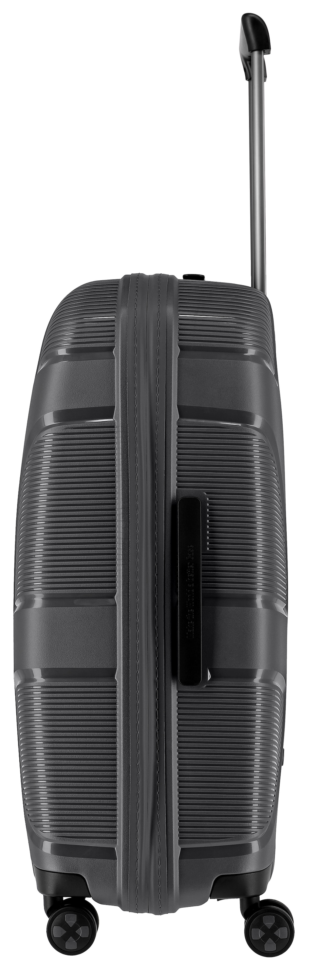 IMPACKT Hartschalen-Trolley »IP1, verschiedene Größen und Farben«, 4 Rollen, Hartschalen-Koffer vegan Koffer Reisegepäck USB-Port TSA Zahlenschloss