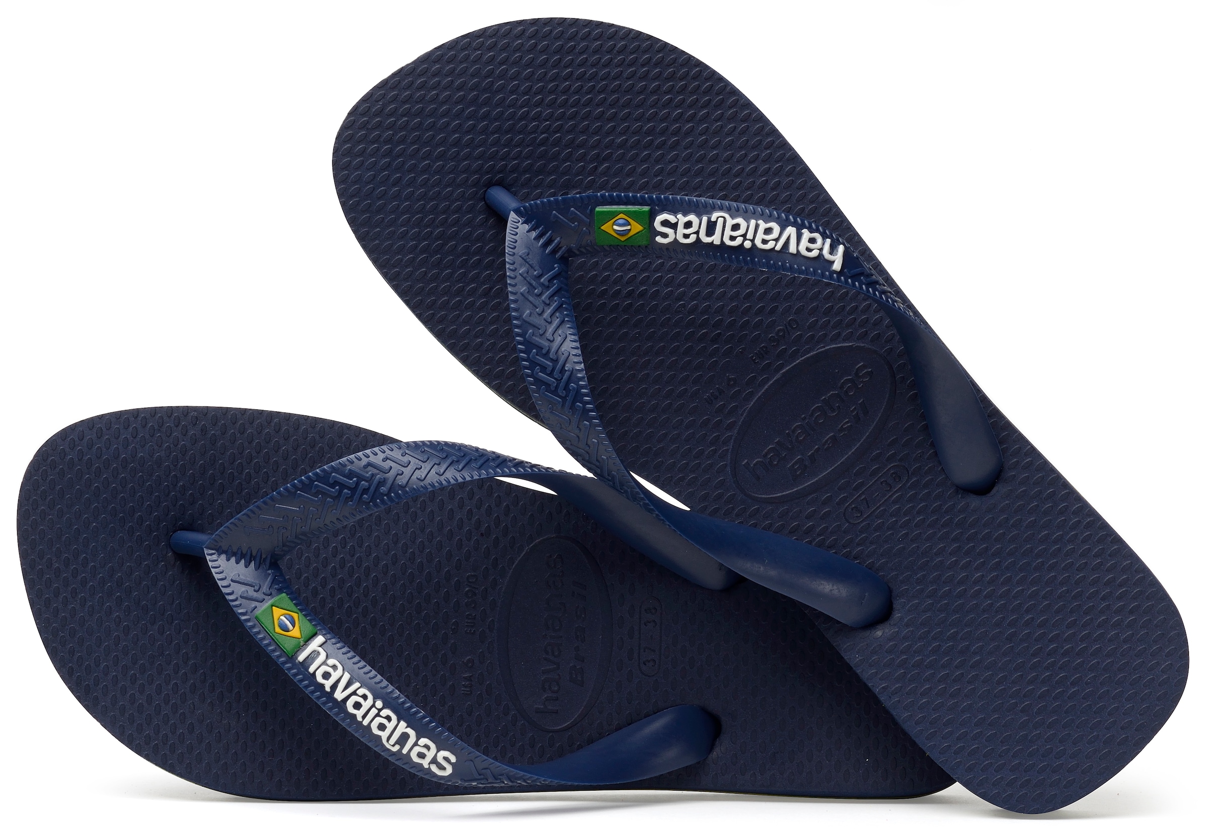 Havaianas Zehentrenner »BRASIL LOGO«, Sommerschuh, Schlappen, Poolsildes mit Logoschriftzug