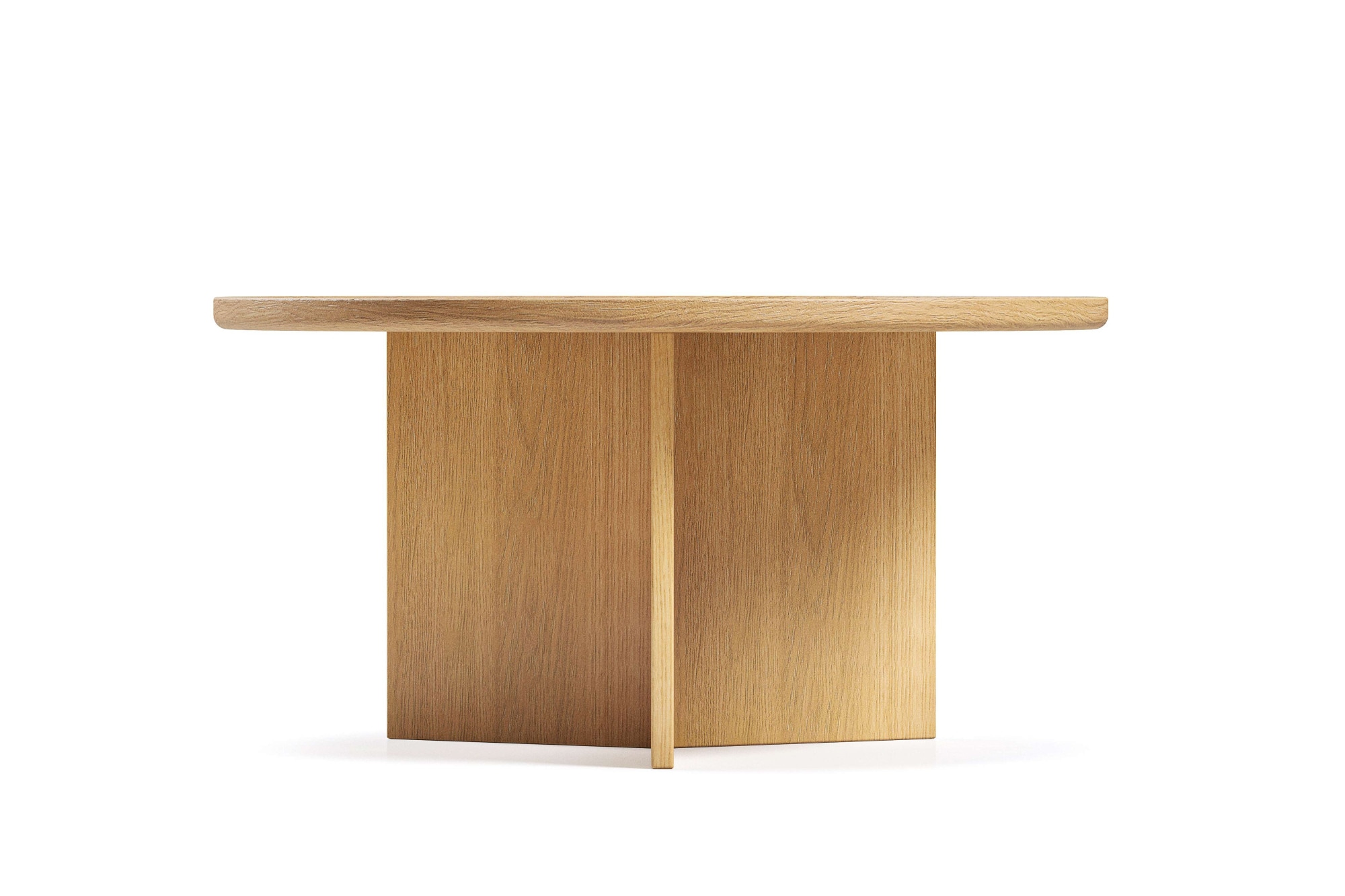 Woodman Couchtisch »Cala« 83/83/42 cm,  Breite 83 cm, rund, Tischplatte aus massiver Eiche, FSC® zertifiziert