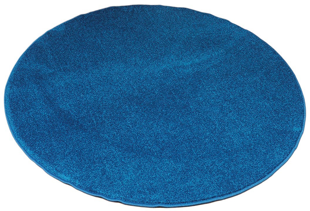 Living Line Teppich »Burbon«, rund, 10 mm Höhe, Velours, Wohnzimmer