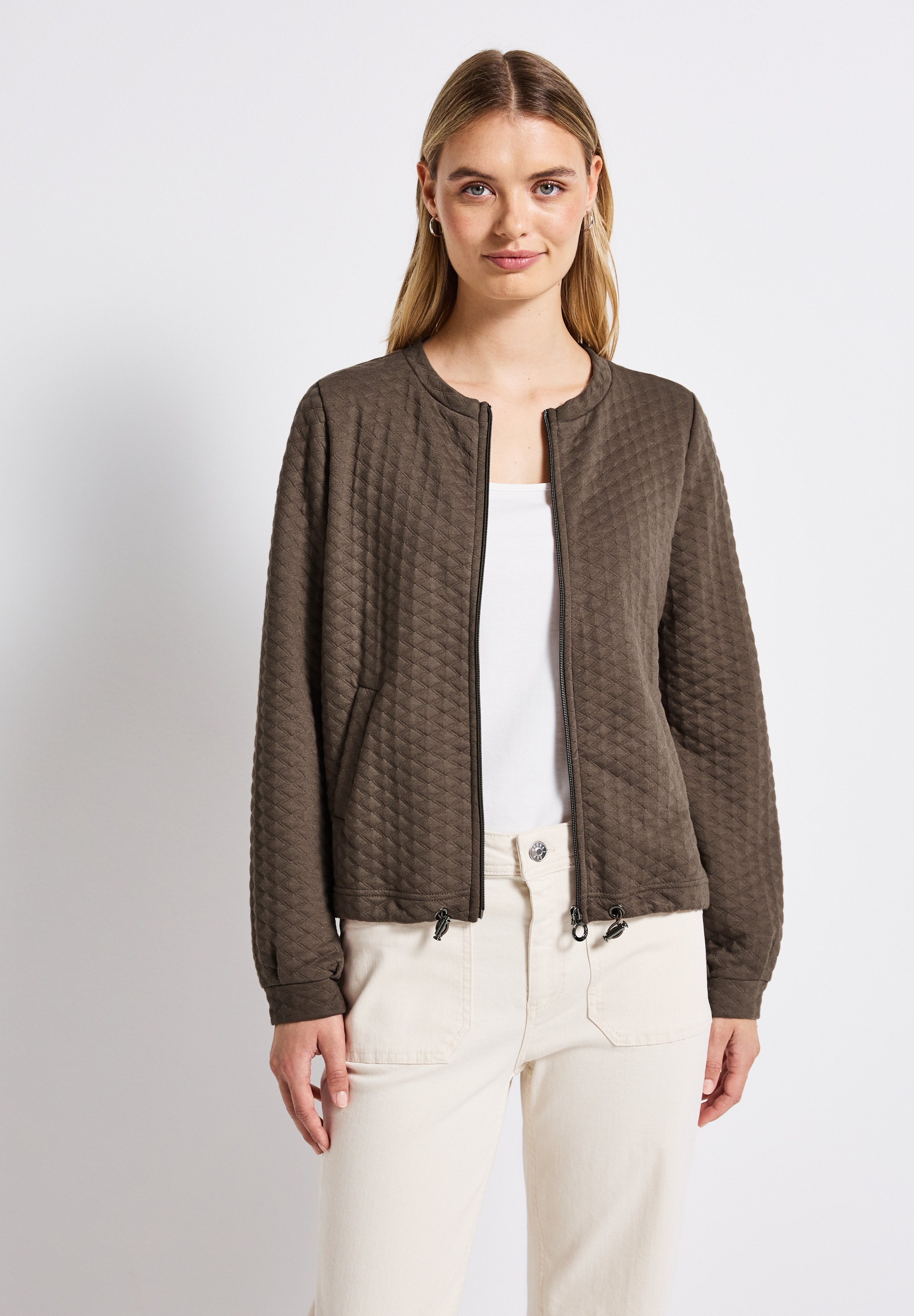 STREET ONE Blouson ohne Kapuze mit Struktur-Muster günstig online kaufen