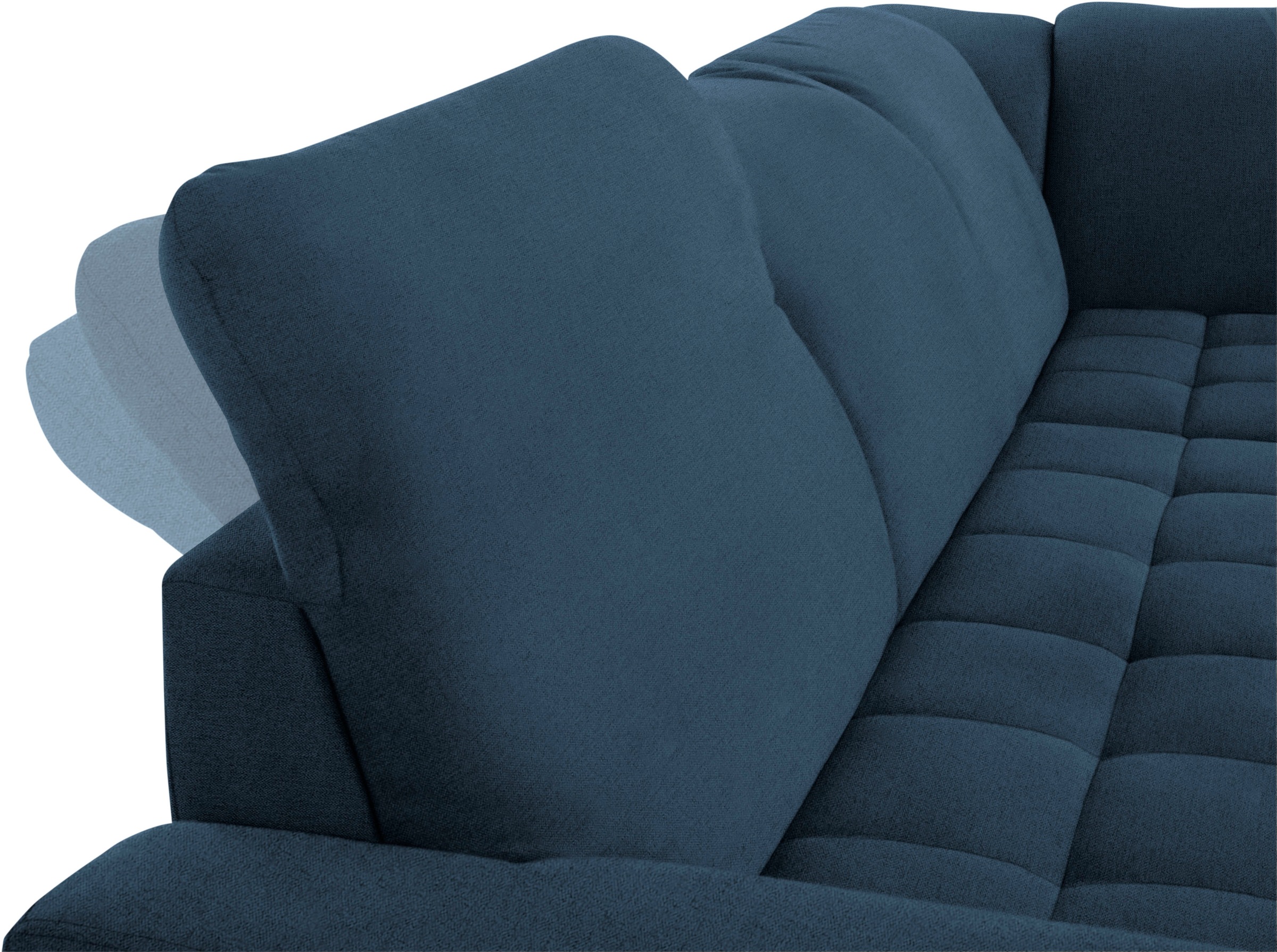 DOMO collection Ecksofa »Franzi L-Form«, wahlweise mit Kopfteilverstellung (dann Breite: 275 cm)
