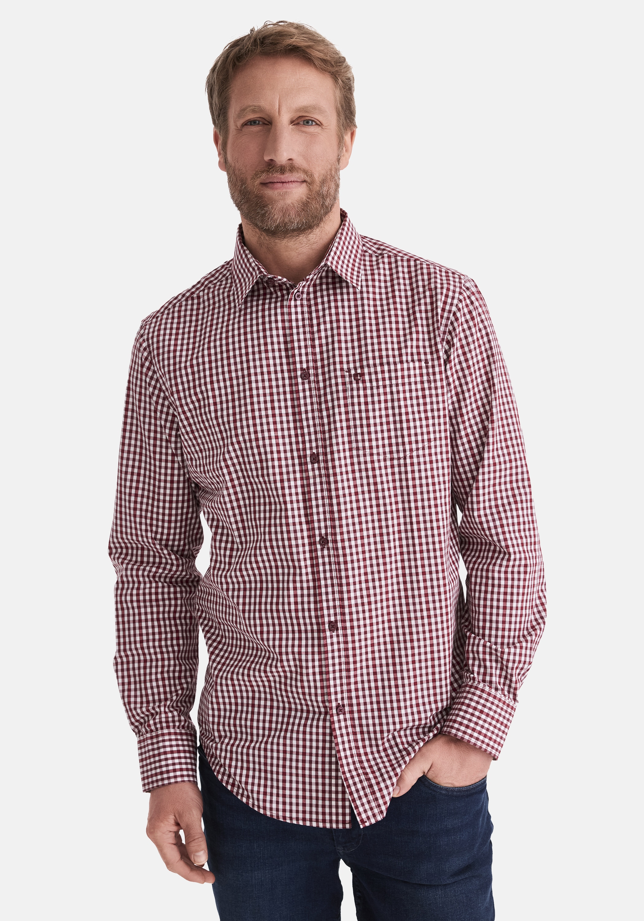 Stooker Men "HUGH Hemd Langarm Regular Fit" Langarm Hemd Regular Fit für Herren