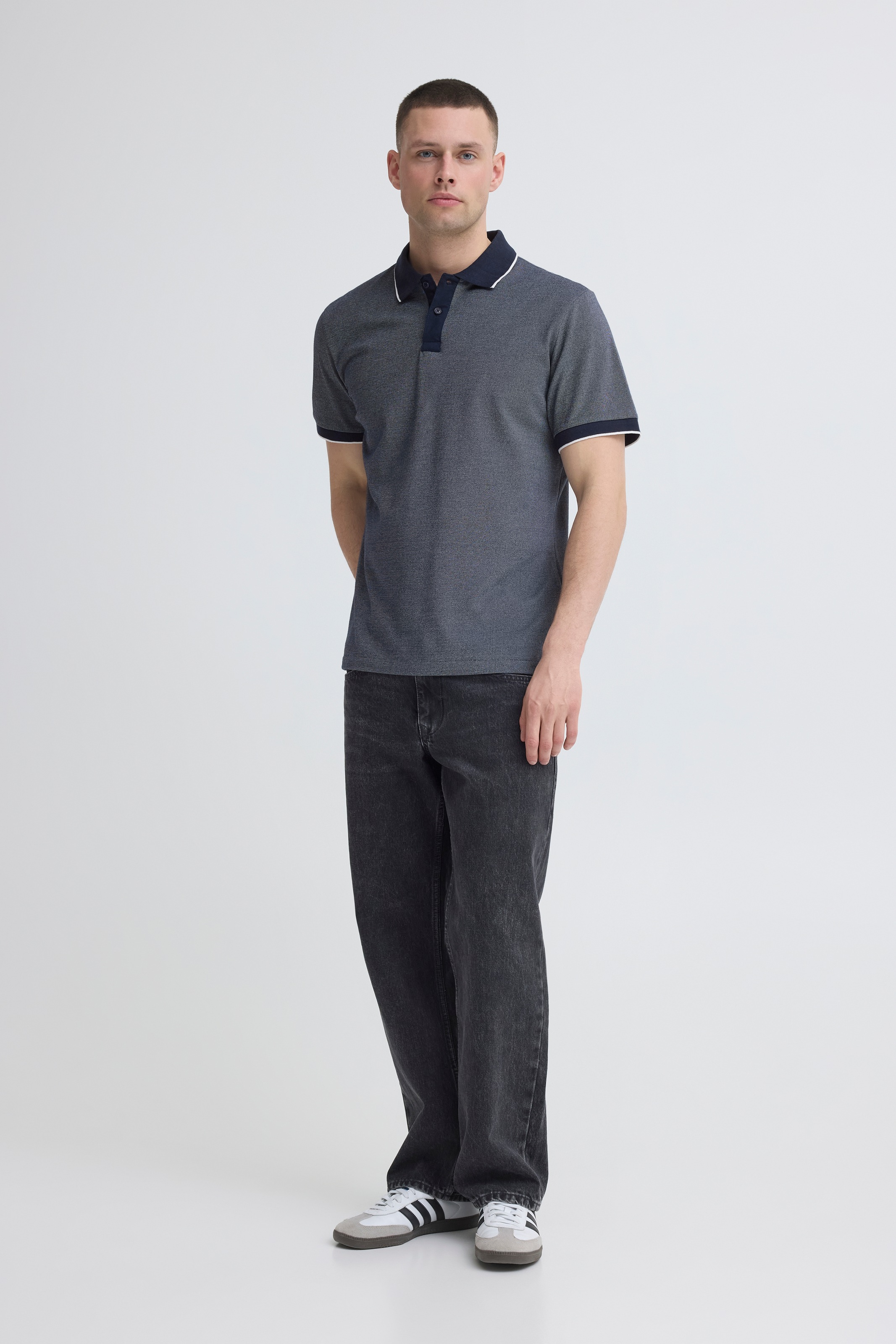 Blend Poloshirt »BHGILBERT POLO S/S« aus Baumwollmischung, Regular Fit, mit kurzer Knopfleiste, unifarben