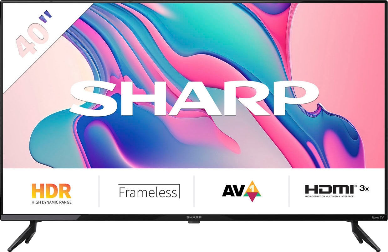 LED-Fernseher, 100 cm/40 Zoll, Full HD, Smart-TV, Roku TV nur in Deutschland...