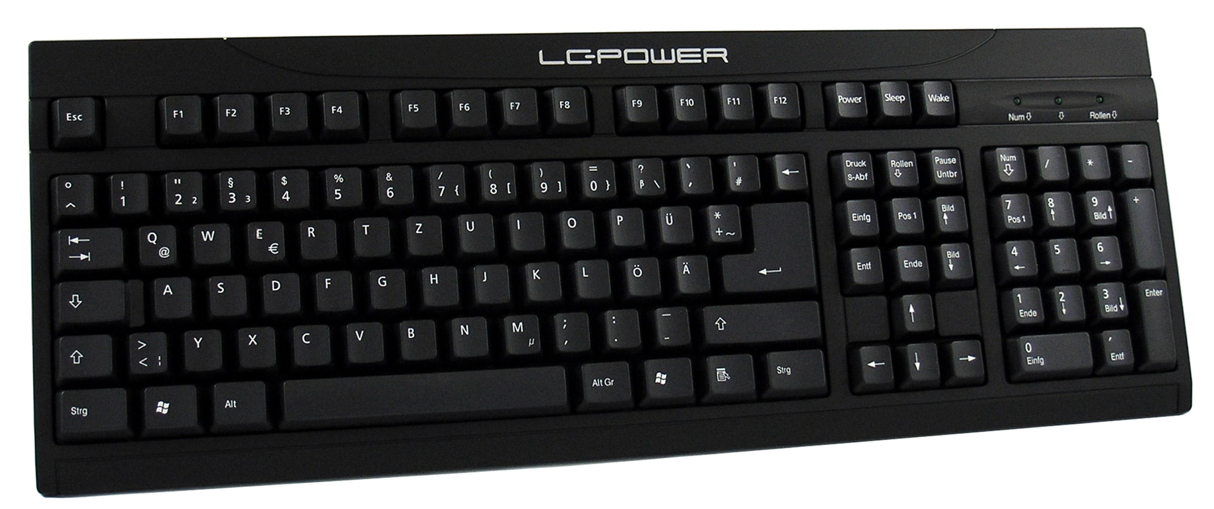 LC-Power PC-Tastatur »LC Power BK-902 Tastatur, kabelgebunden,USB,108 Tasten,Deutsch,Schwarz« ()