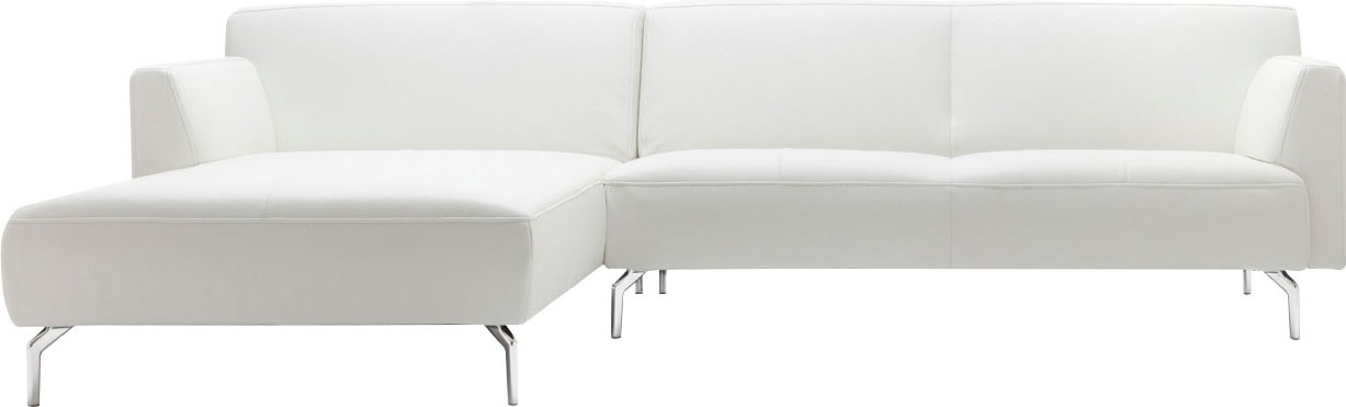 Ecksofa »hs.446«, in minimalistischer, schwereloser Optik, Breite 296 cm