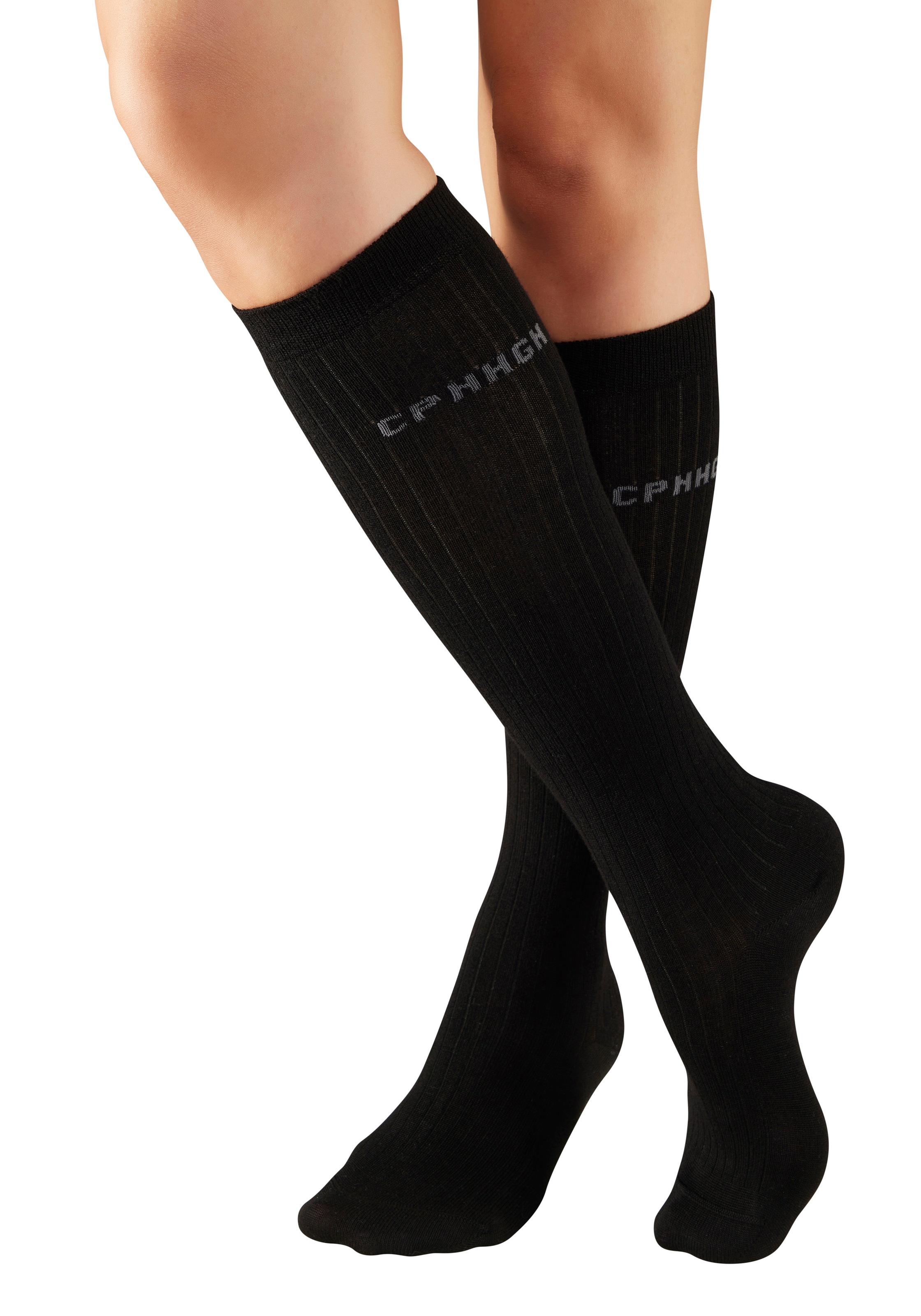 Thumbnail - Copenhagen Studios Kniestrümpfe Packung, 2 Paar tlg. mit weicher wärmender Wolle