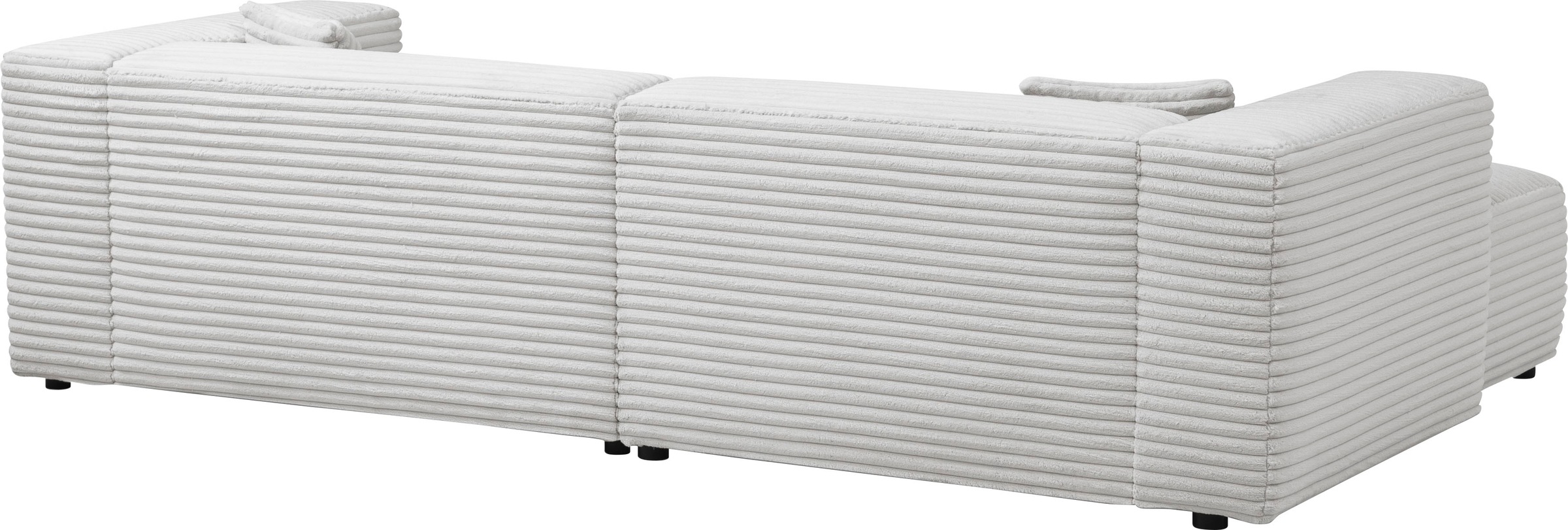 andas Polsterecke »BAKELS, Ecksofa-Set mit Hocker, L-Form mit Schlaffunktion«, Ecksofa-Set (incl. Hocker) im trendigen Megacord