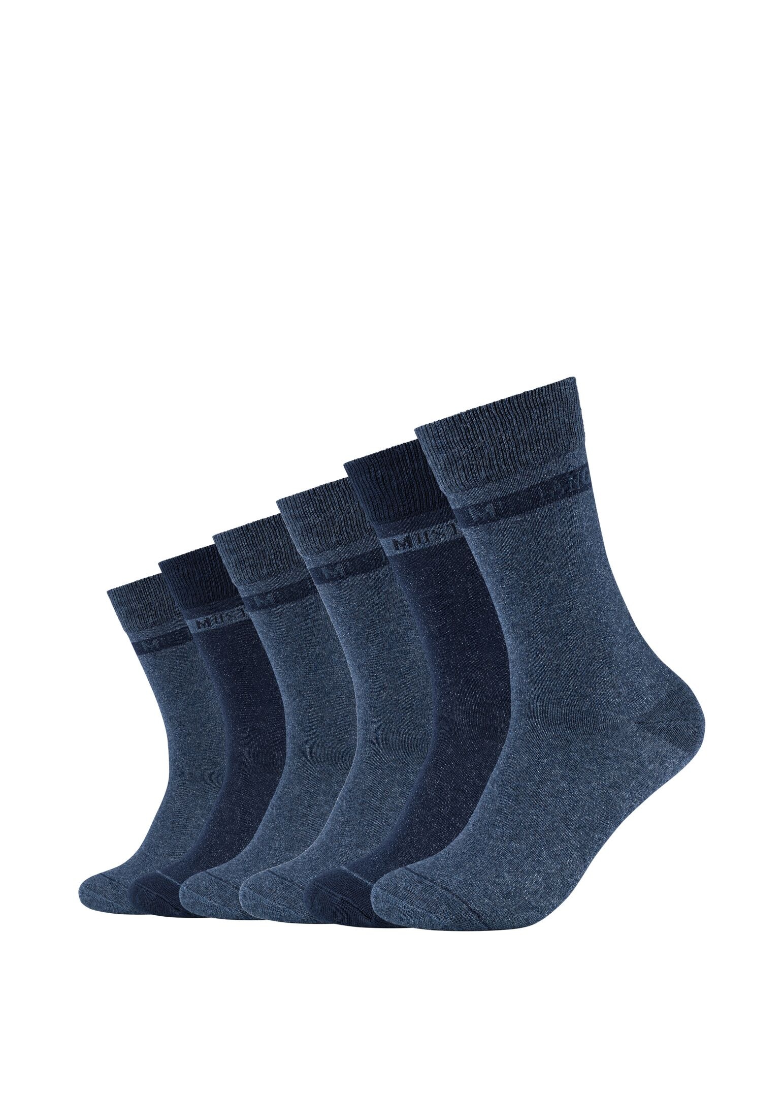 MUSTANG Socken "casual", (6er Pack), mit Weicher und elastischer Komfortbun günstig online kaufen