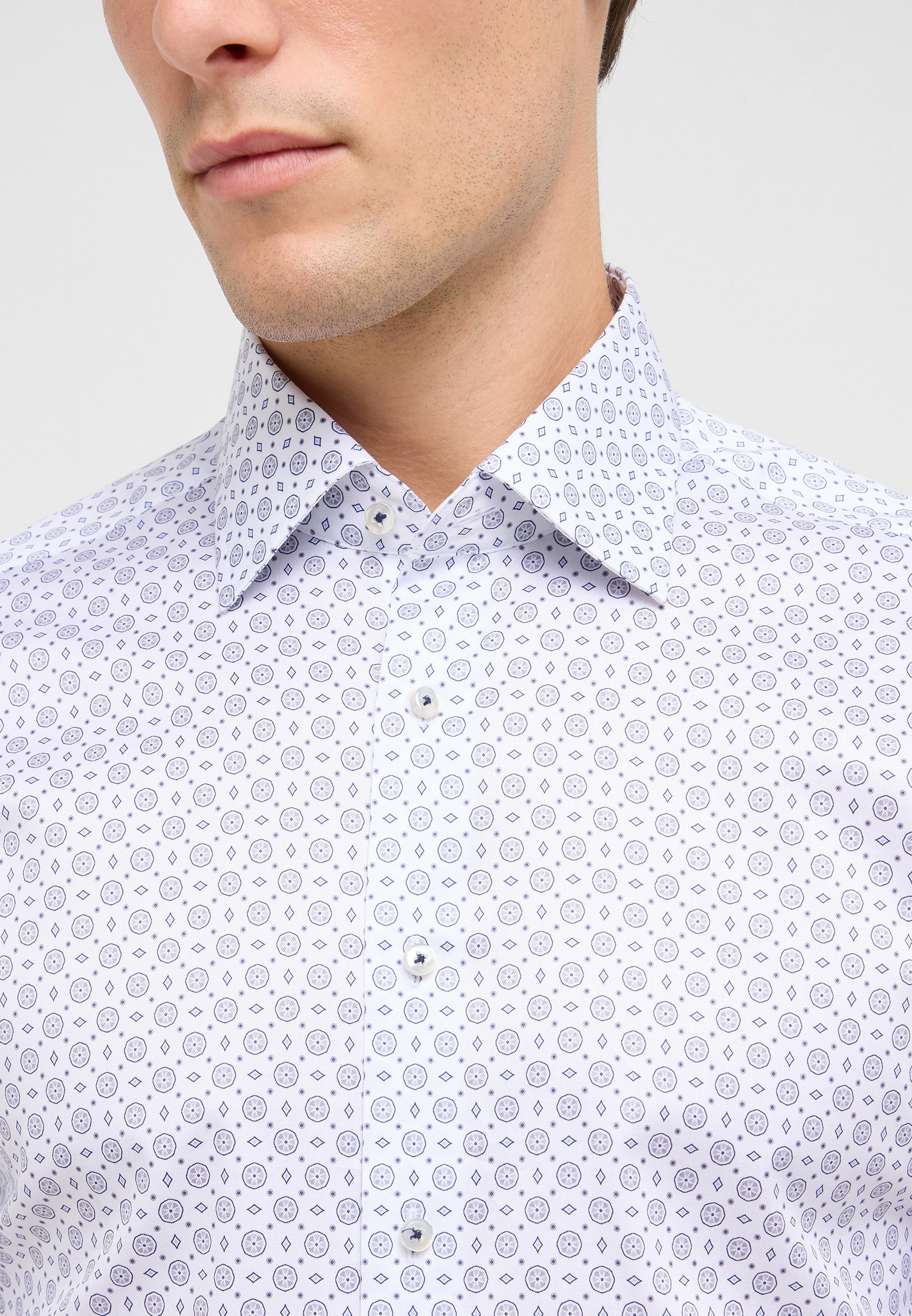 Eterna Langarmhemd »SLIM FIT« NON IRON (bügelfrei)