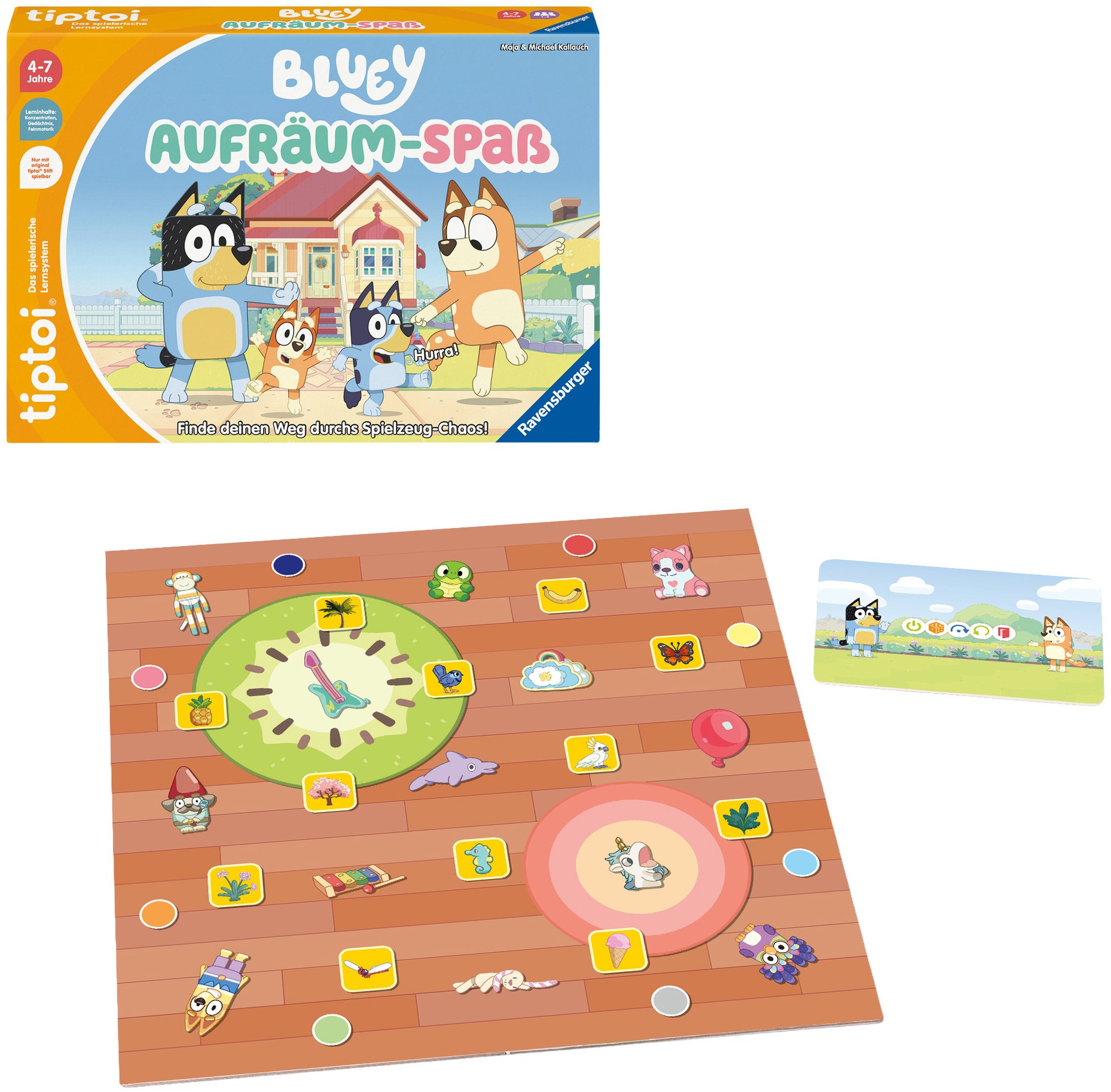 Ravensburger Spiel »tiptoi® Bluey Aufräum-Spaß« Made in Europe