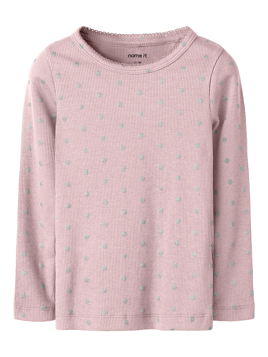 Name It Langarmshirt "NMFLONA LS XSL TOP" Baumwollmischung, slim fit