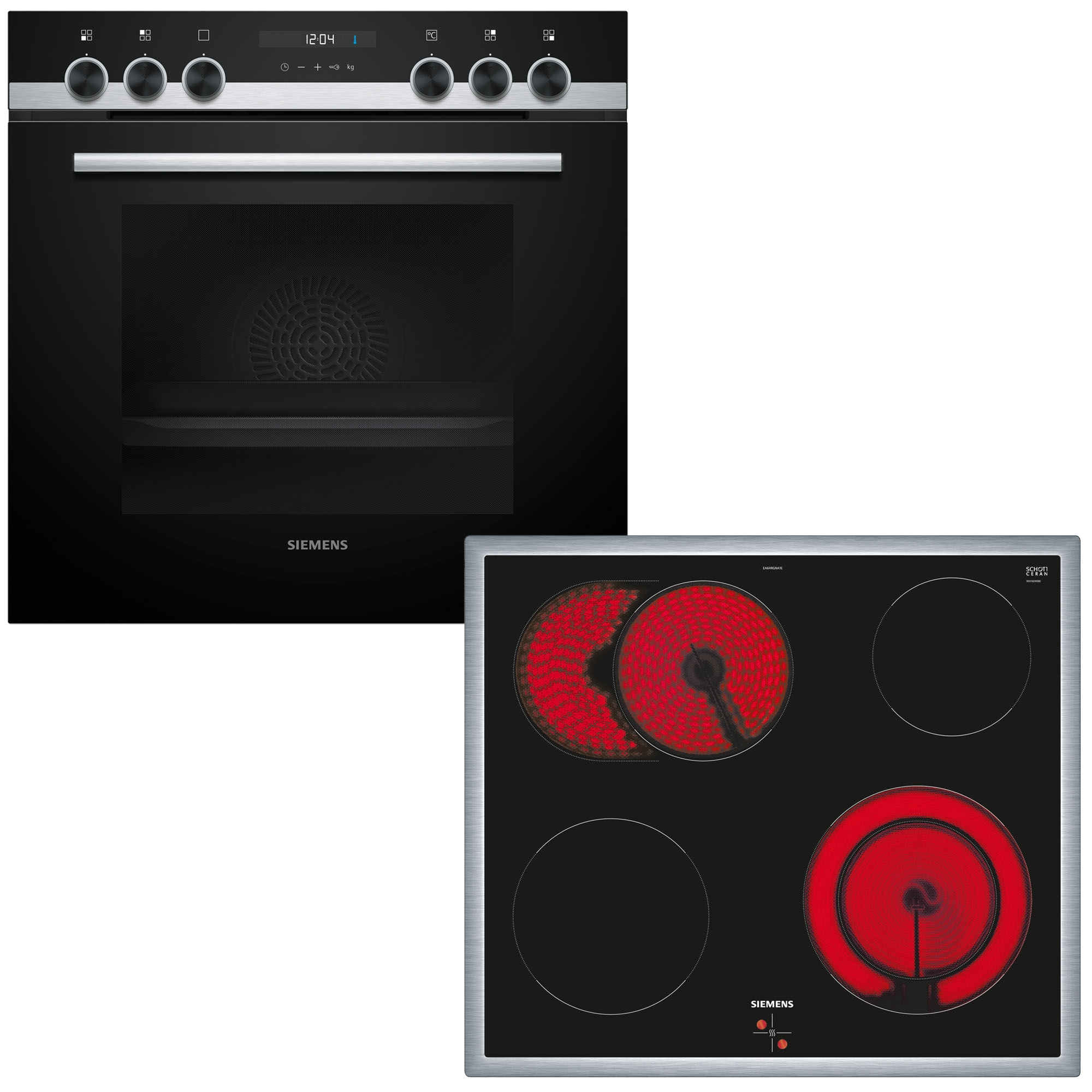 SIEMENS Elektro-Herd-Set "HE517BBS3" mit Backwagen Backwagen mit ausziehbar günstig online kaufen