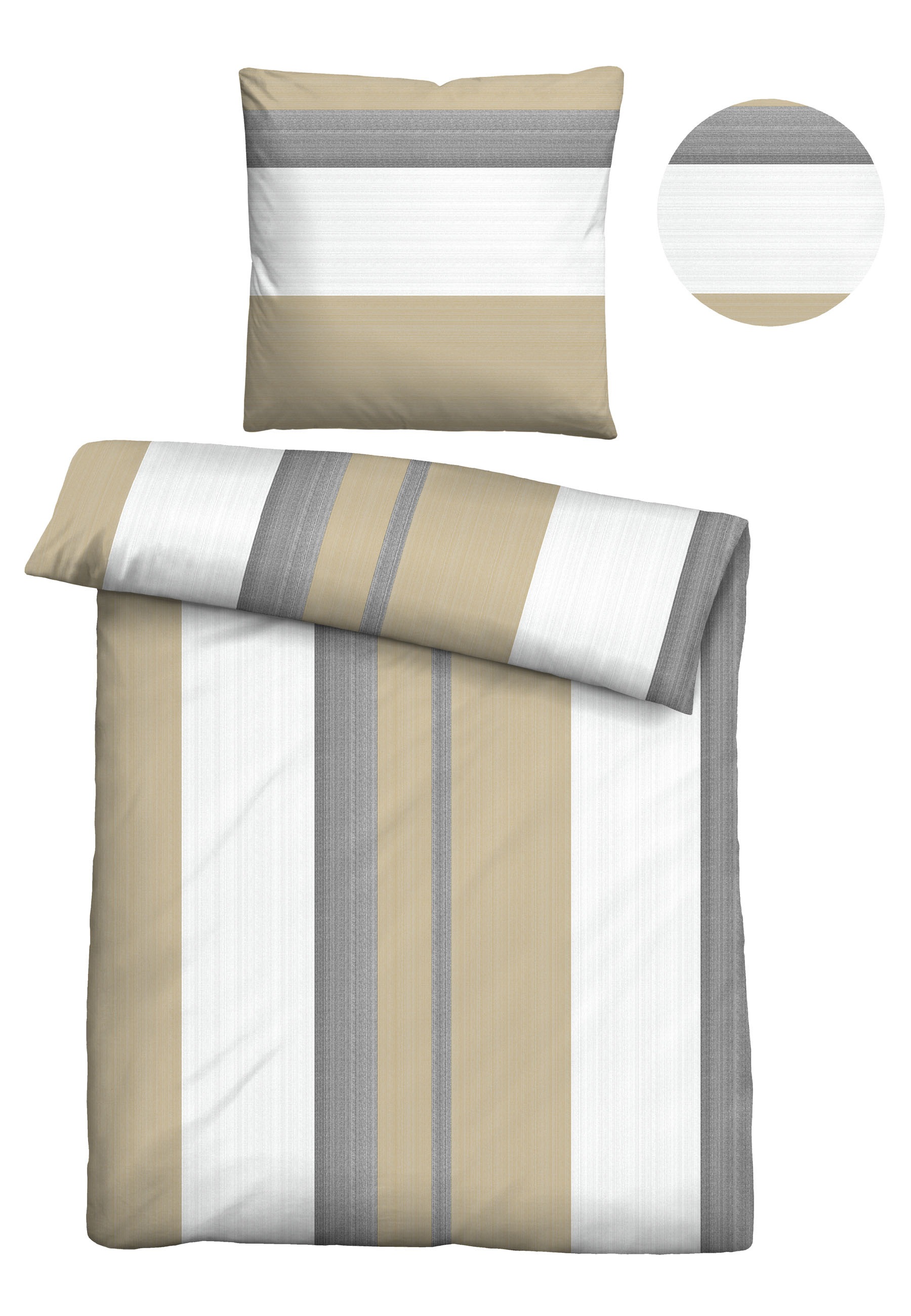 Castell - Markenbettwäsche Bettwäsche »0360443«, absolut flauschig, weich + wohlig warm, 100% Polyester, Reißverschluss