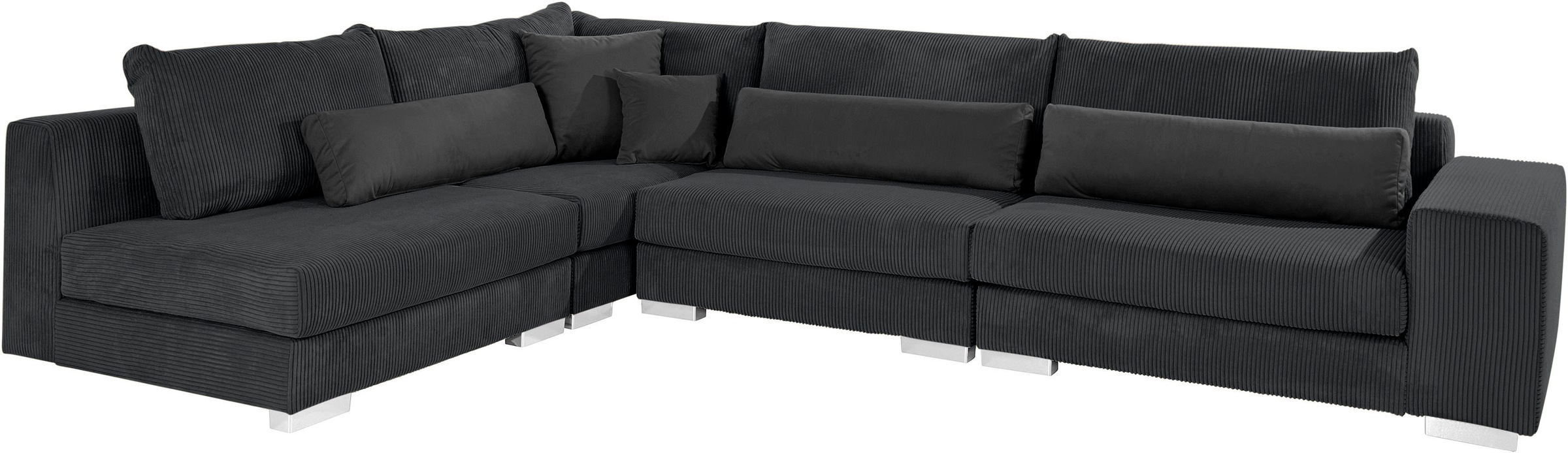 Home affaire Ecksofa »Vasco L-Form«, inkl. 10-teiligen Kissen-Set