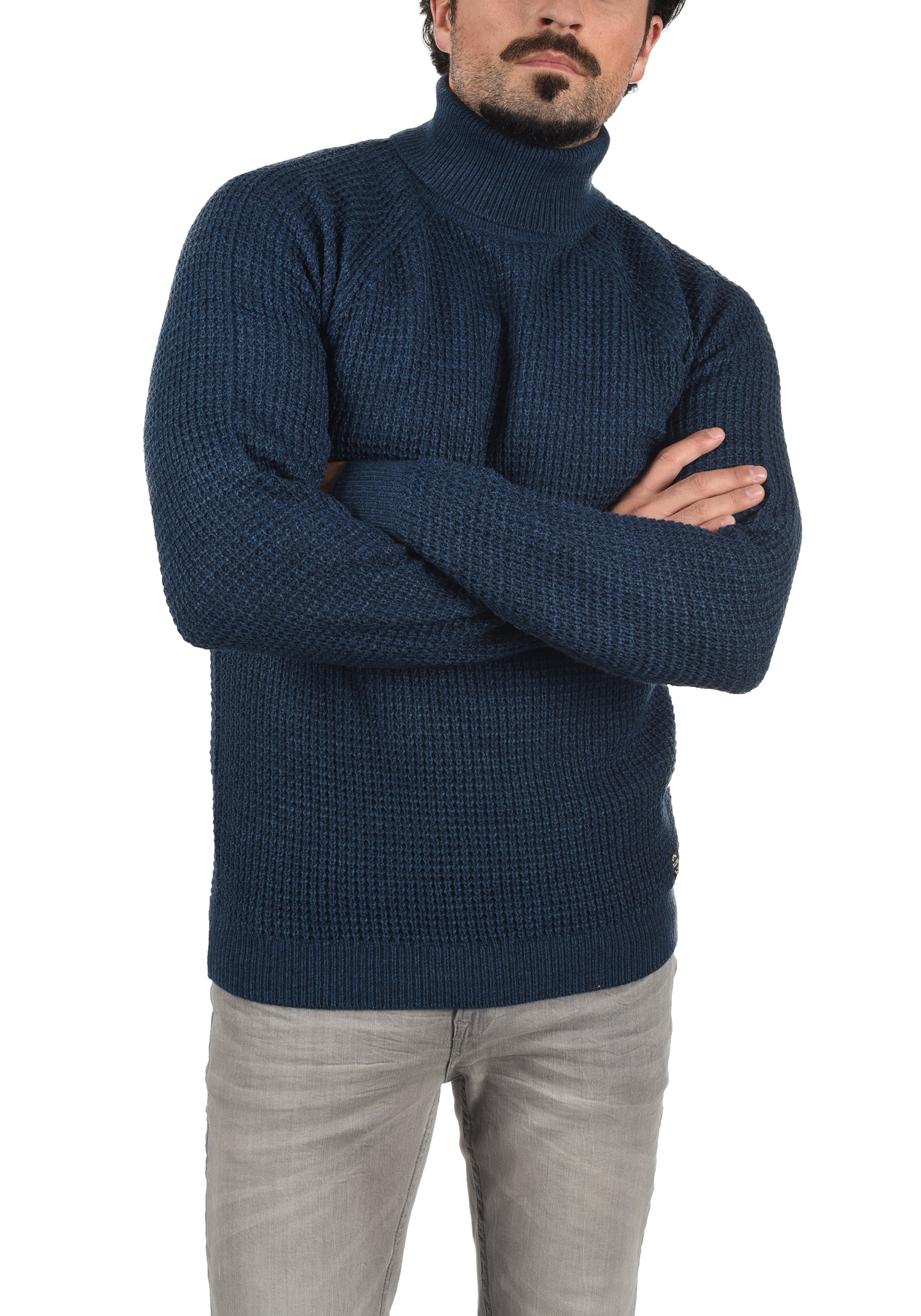 Blend Rollkragenpullover "BHCarrizo", Grobstrick Pullover mit Rollkragen günstig online kaufen