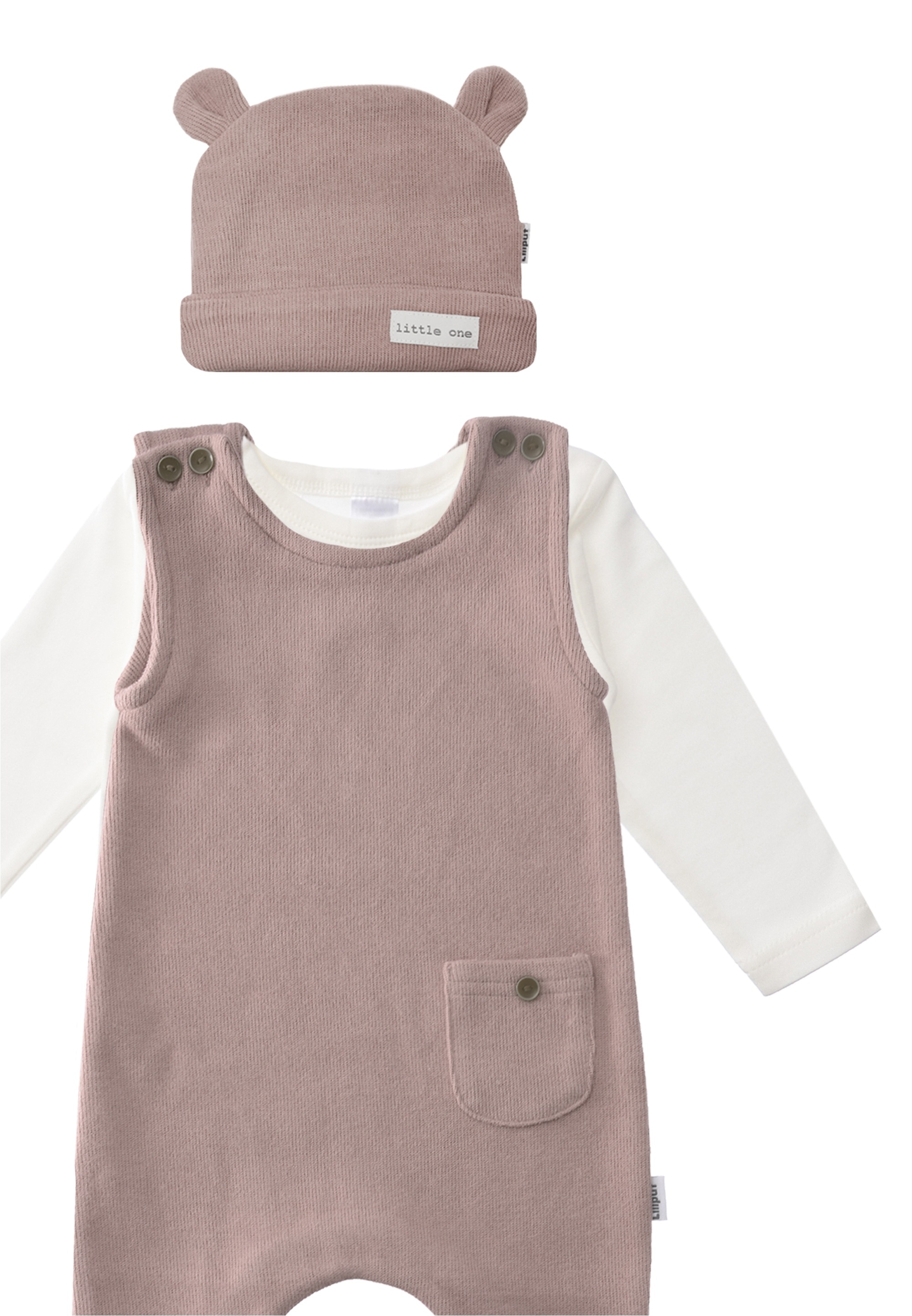 Liliput Erstausstattungspaket, bestehend aus Jumpsuit, Mütze und Langarmshirt