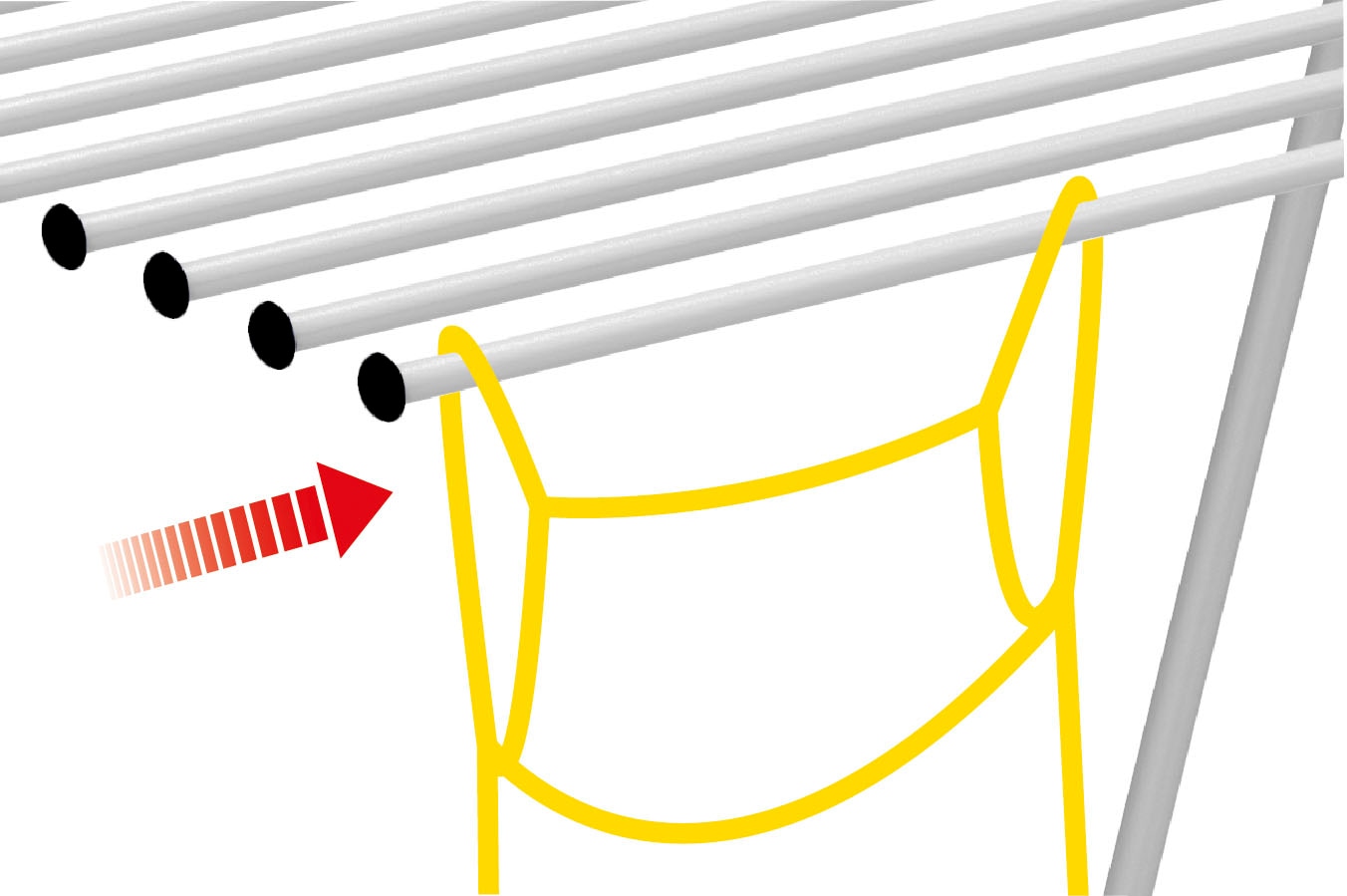 Bischof Wäscheständer »Speed-Line«, (1 tlg.), Rahmenlos, zum schnellen und einfachem Aufhängen von Wäsche