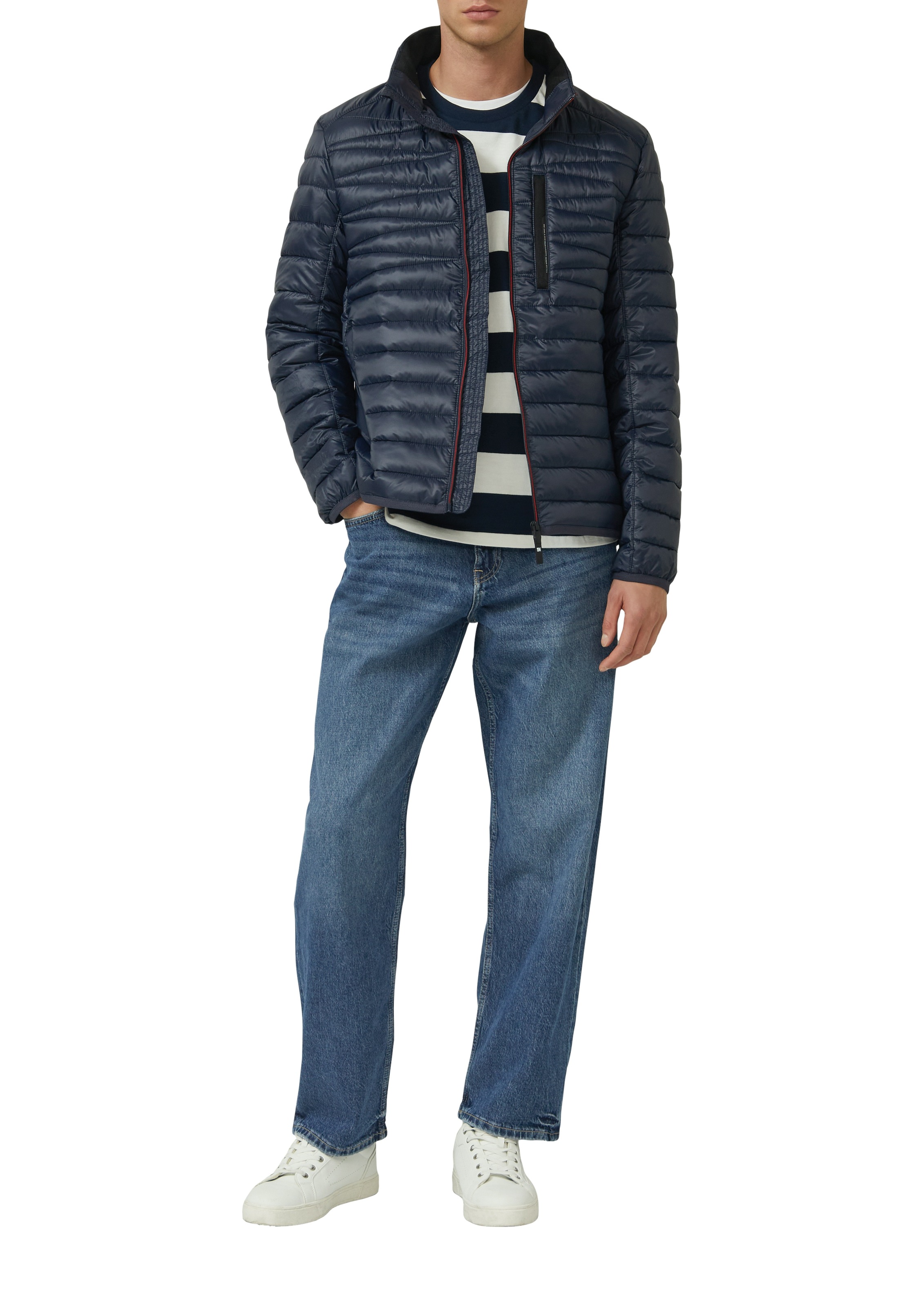 s.Oliver Steppjacke ohne Kapuze mit Stehkragen und Reißverschluss günstig online kaufen