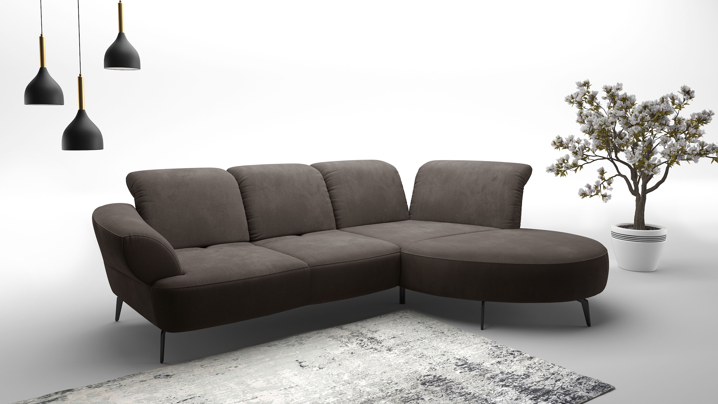 sit&more Ecksofa "Dance, L-Form, inkl. Sitztiefenverstellung", inkl. Click& günstig online kaufen