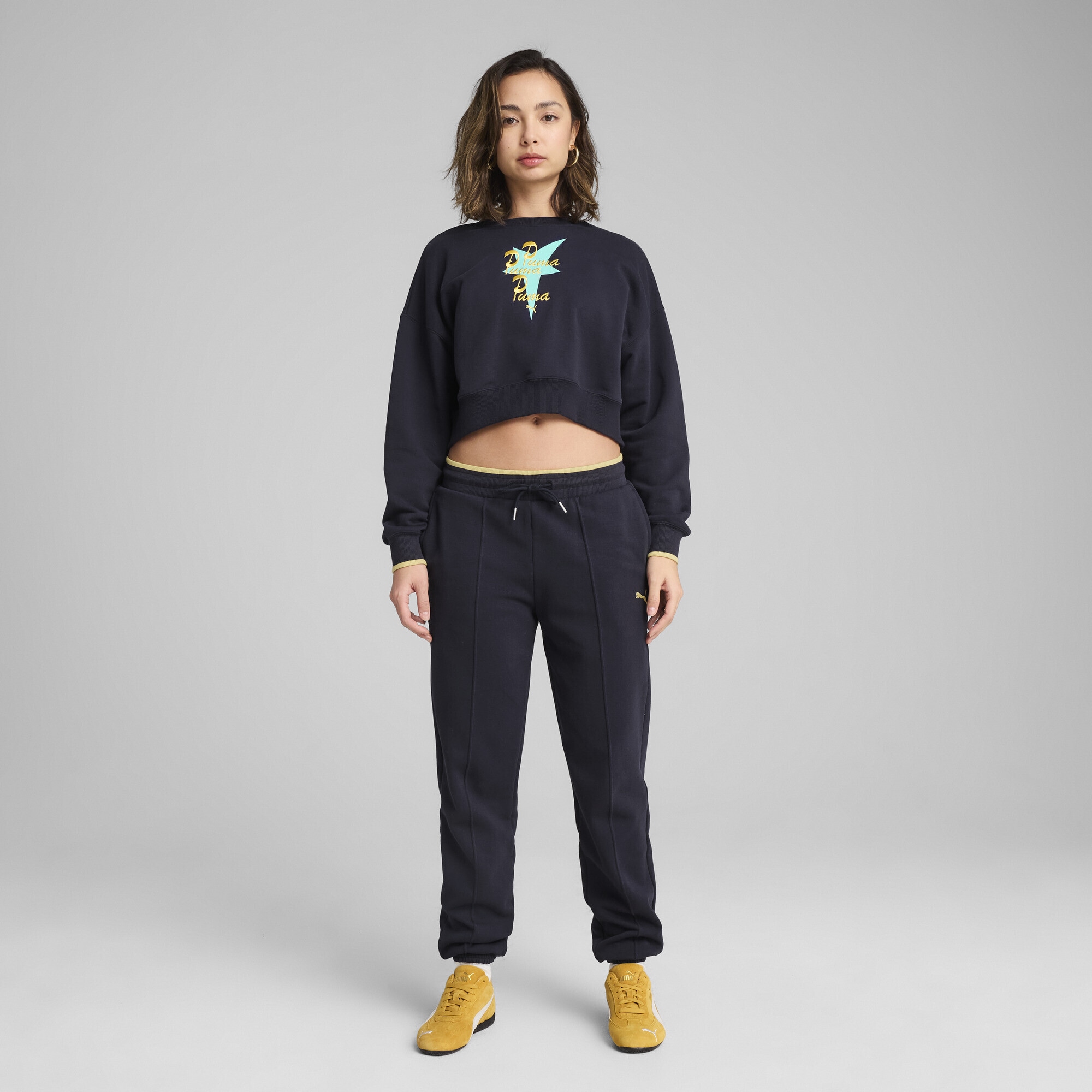 PUMA Sweatshirt "ROAD TO UNITY Oversized-Crewneck mit Grafik Damen" günstig online kaufen