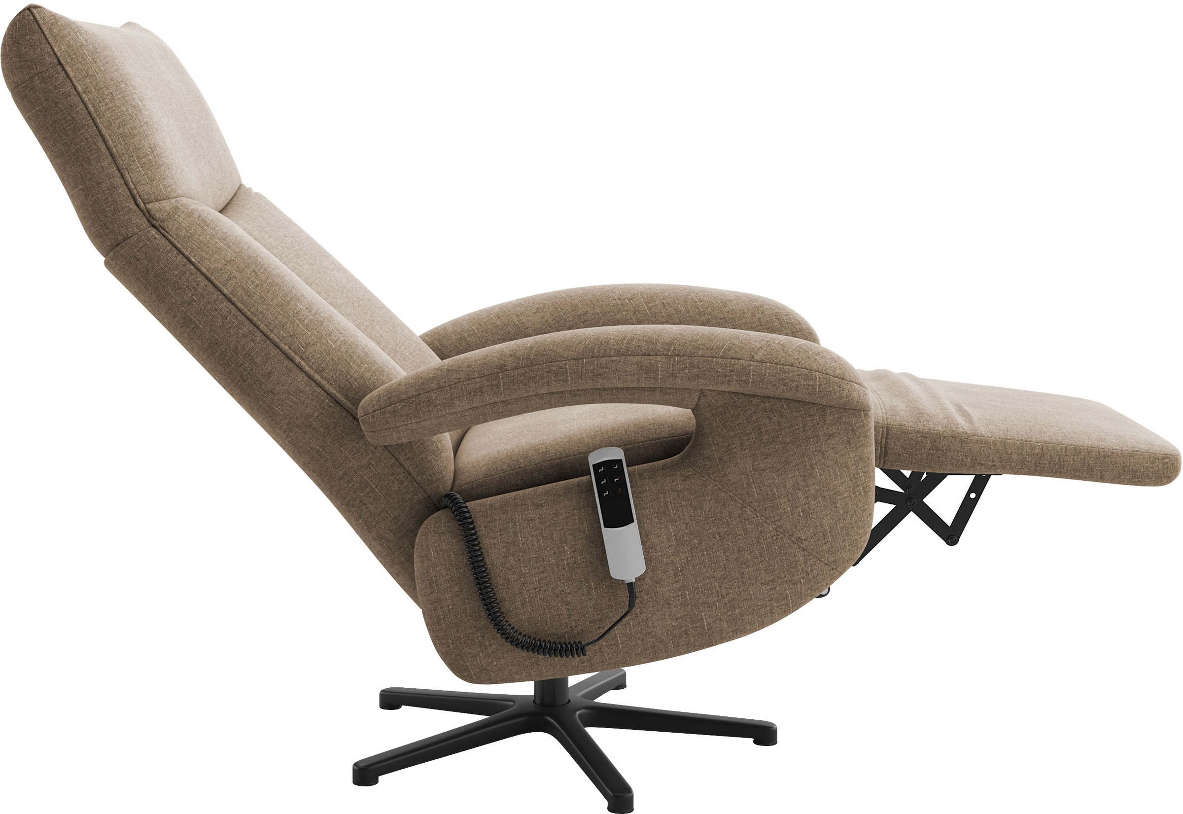 sit&more TV-Sessel »Emely, inkl. Kopfteilverstellung & 360° Drehfunktion«, wahlweise mit 2 Motoren, Akku & Aufstehhilfe