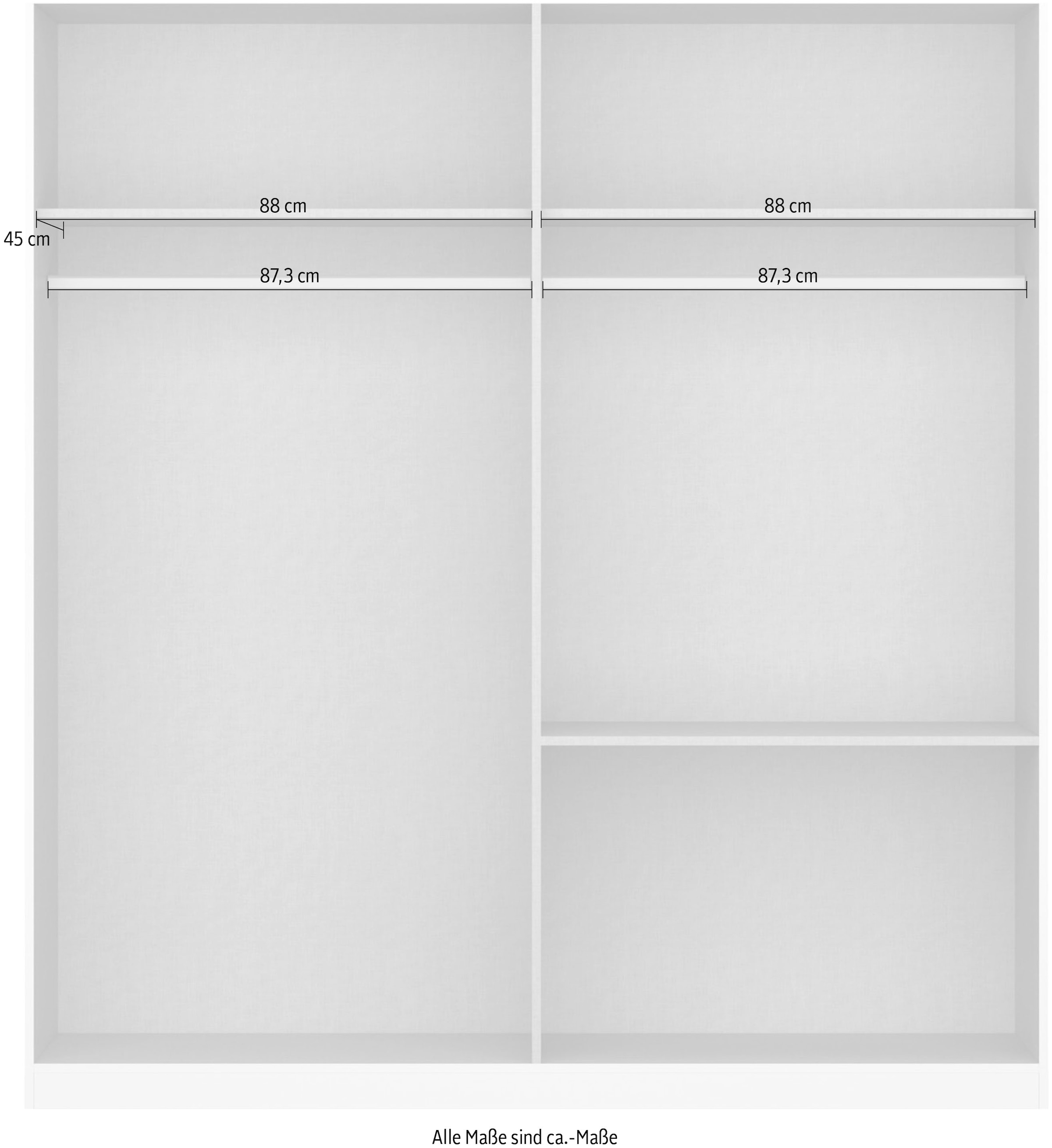 INOSIGN BY RAUCH Kleiderschrank »CHALLENGER«, Drehtürenschrank mit  geräumigen Schubladen MADE IN GERMANY