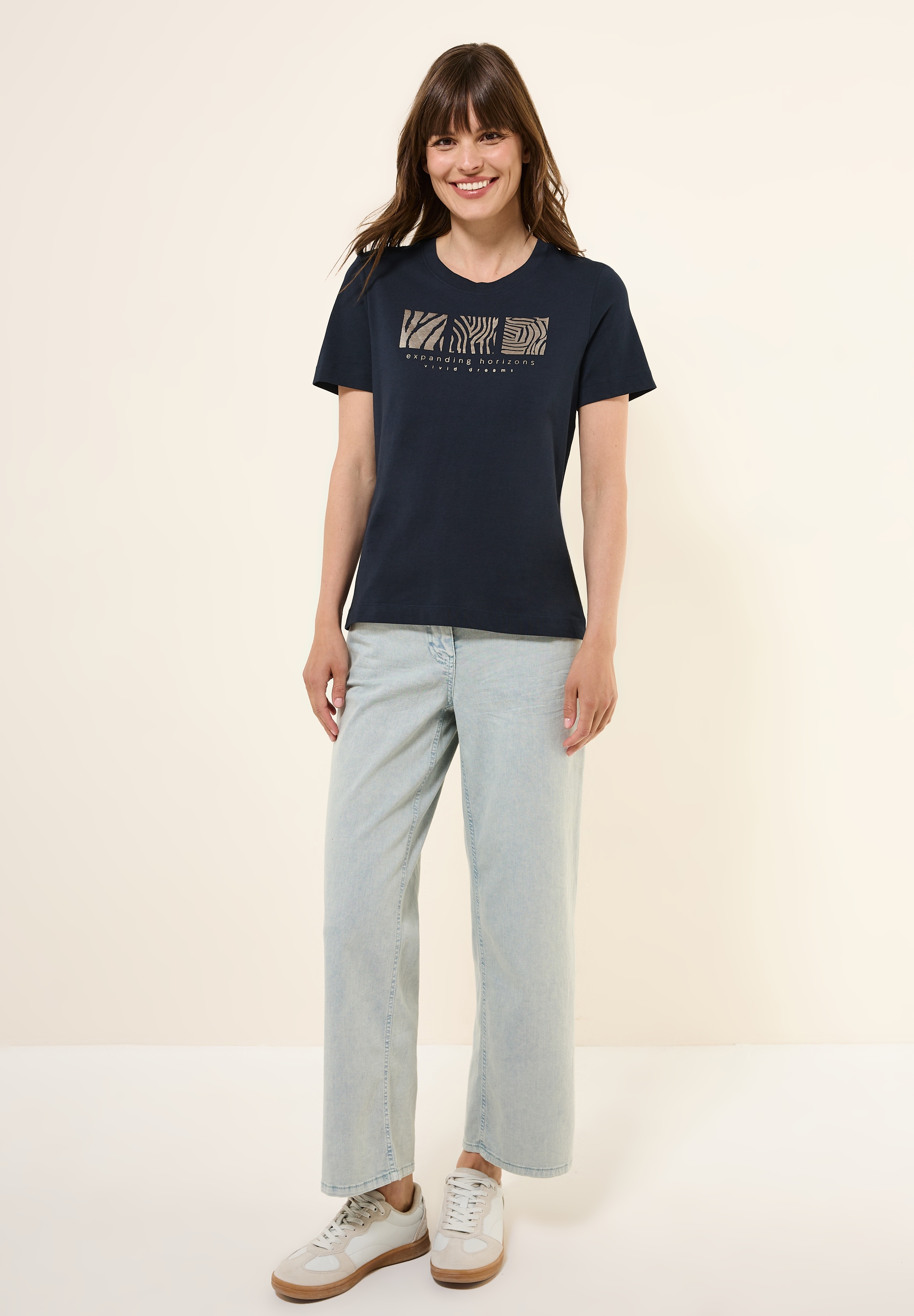 Cecil T-Shirt, aus reiner Baumwolle