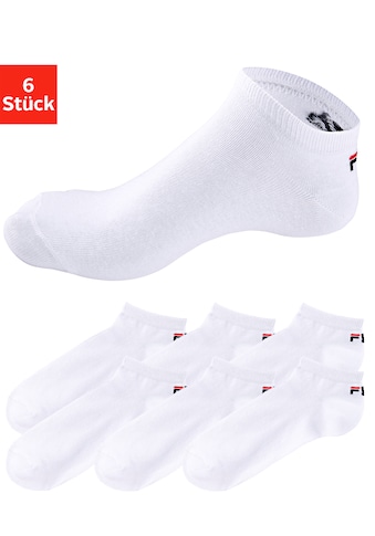 Sneakersocken, (6 Paar), mit eingestricktem Logo