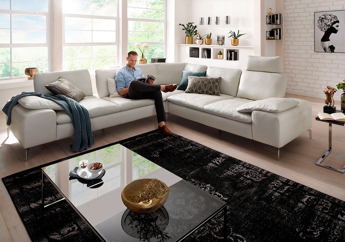 W.SCHILLIG Ecksofa »valentinoo, Designsofa, elegant und bequem, L-Form«, (Set), mit Sitztiefenverstellung, Breite 318 cm
