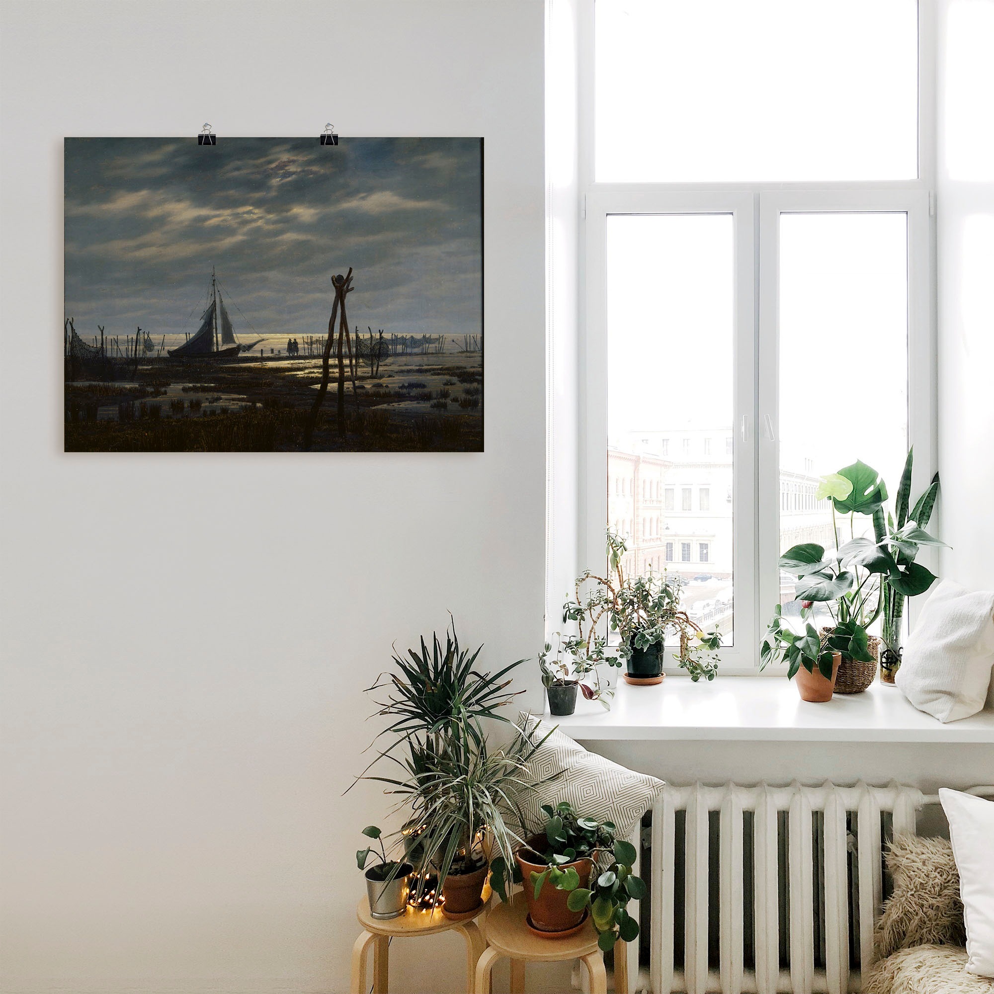 Artland Wandbild »Sumpfiger Strand«, Gewässer, (1 St.), als Alubild, Leinwandbild, Wandaufkleber oder Poster in versch. Größen