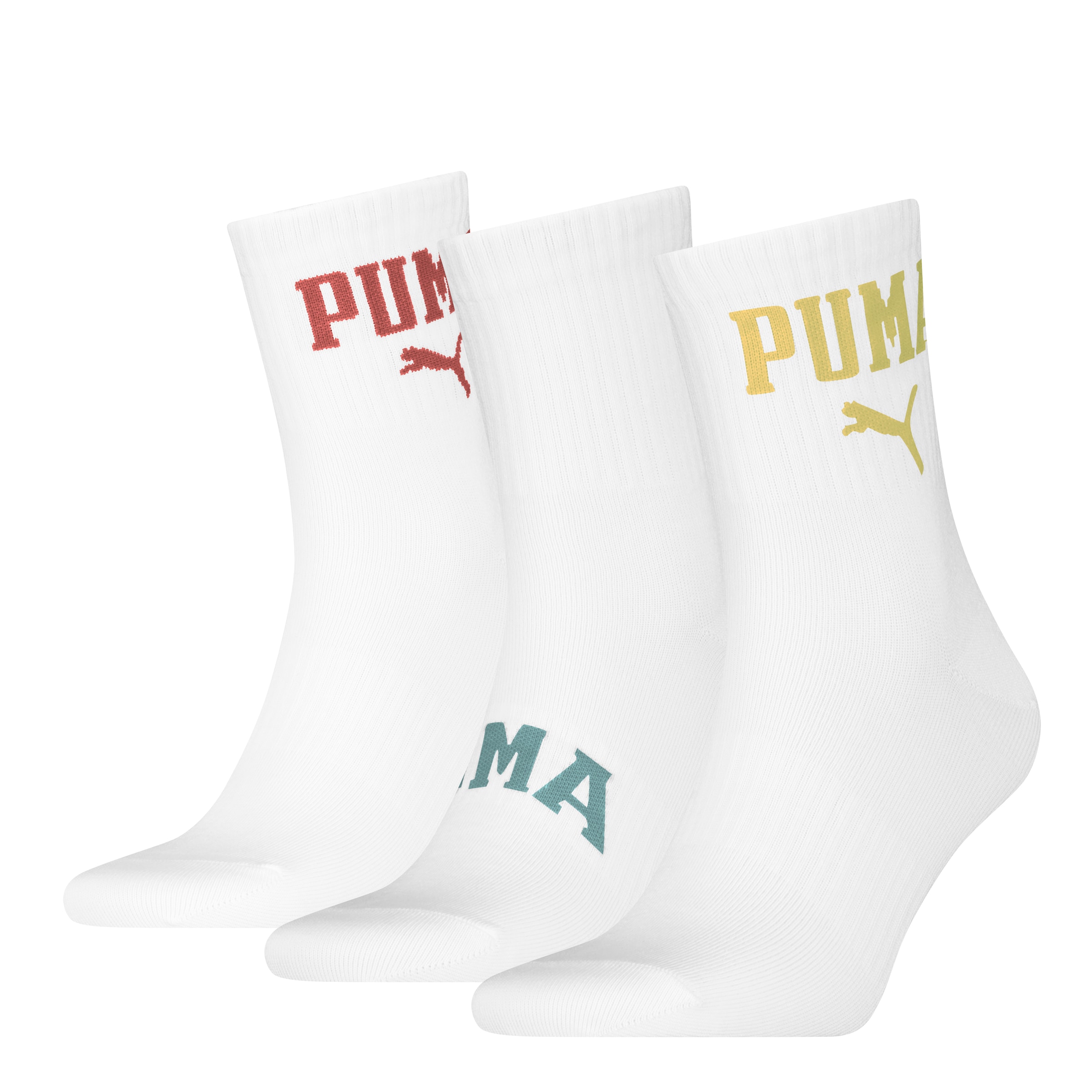 PUMA Socken 3er Pack, 3 Stk. tlg. mit mehreren Logos günstig online kaufen