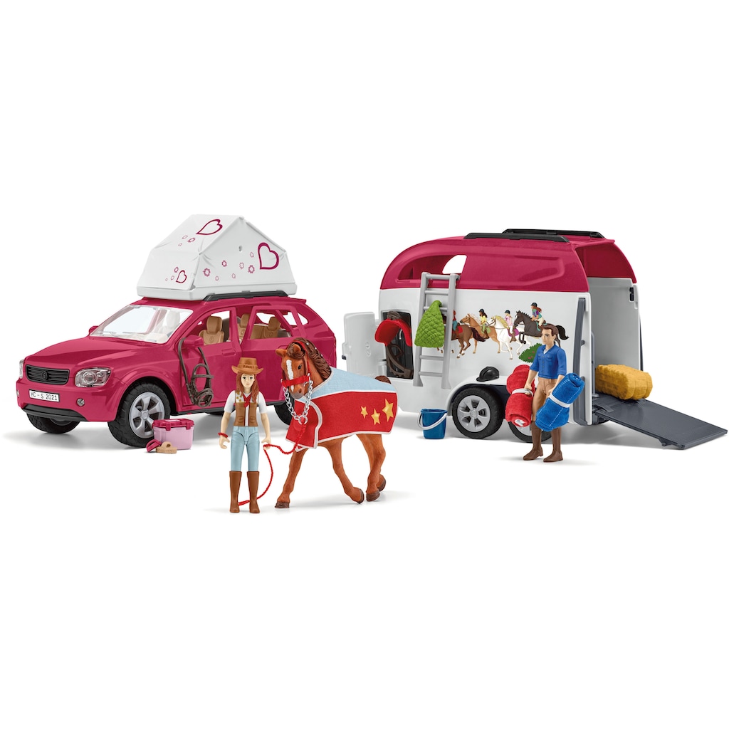 Schleich® Spielwelt »HORSE CLUB, Abenteuer mit Auto und Pferdeanhänger (42535)«, Made in Europe