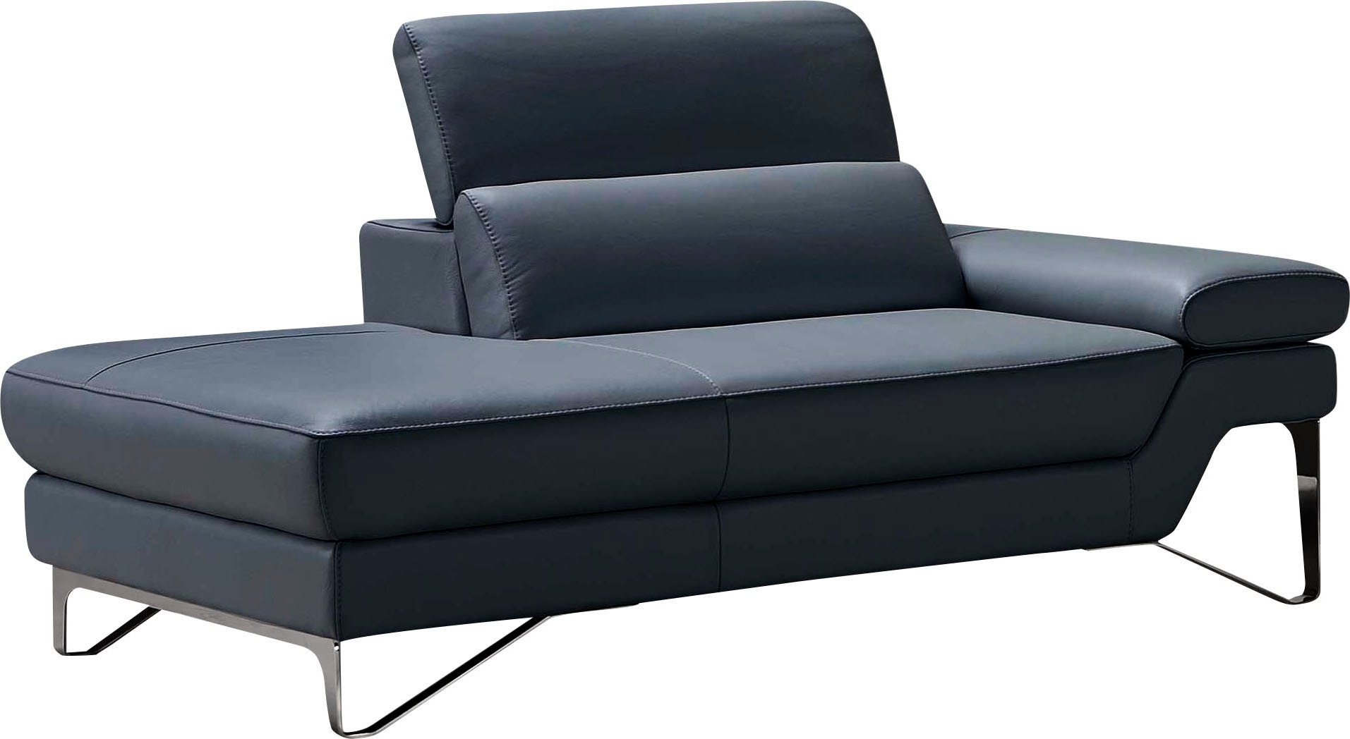 Egoitaliano Ottomane »Princess, elegantes Designsofa mit erstklassigem Sitzkomfort,«, inkl. verstellbarem Kopfteil und edle Designmetallfüße
