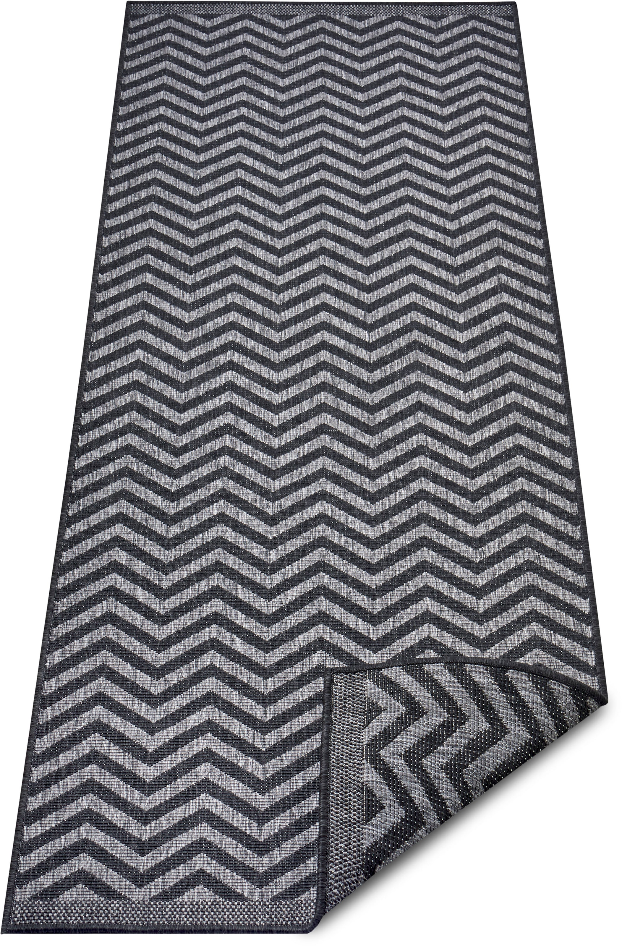 NORTHRUGS Teppich »Palma Wendeteppich«, rechteckig, 5 mm Höhe, In-& Outdoor, Wetterfest, Balkon, Läufer, Wohnzimmer, Wasserfest