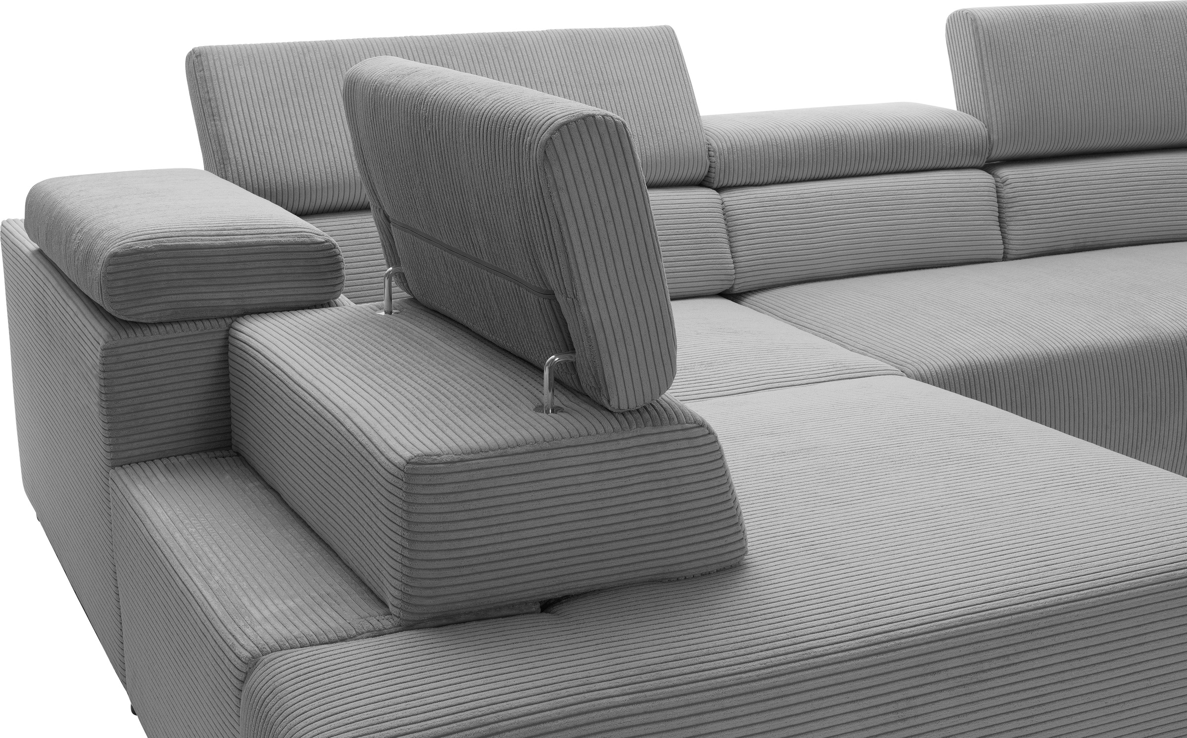 exxpo - sofa fashion Ecksofa »VITTORIO«, inkl. Kopfteil- und Sitztiefenverstellung, wahlweise mit Bettfunktion