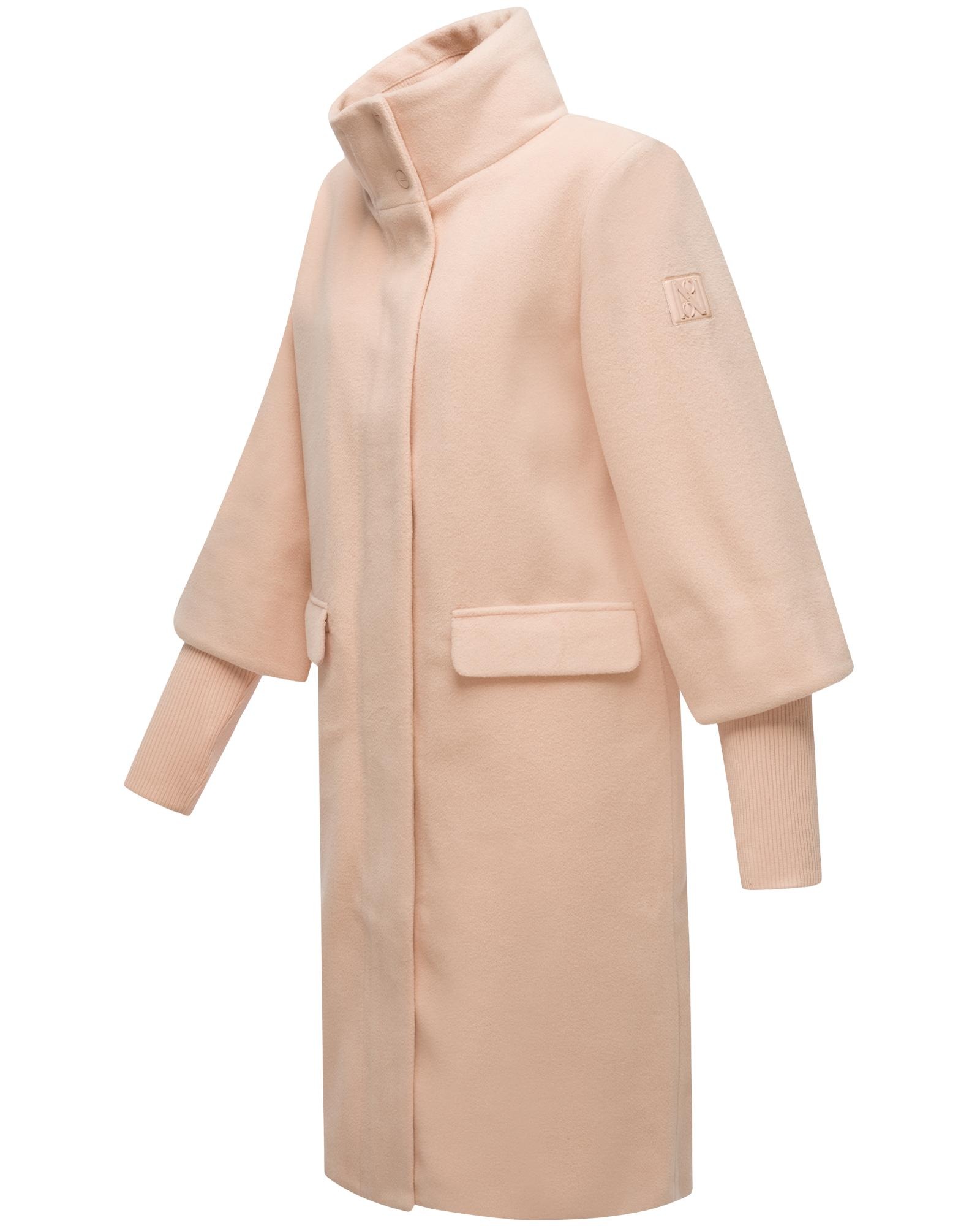 Navahoo Langmantel "Polarblüte 14" modischer Damen Mantel in Woll-Optik mit günstig online kaufen