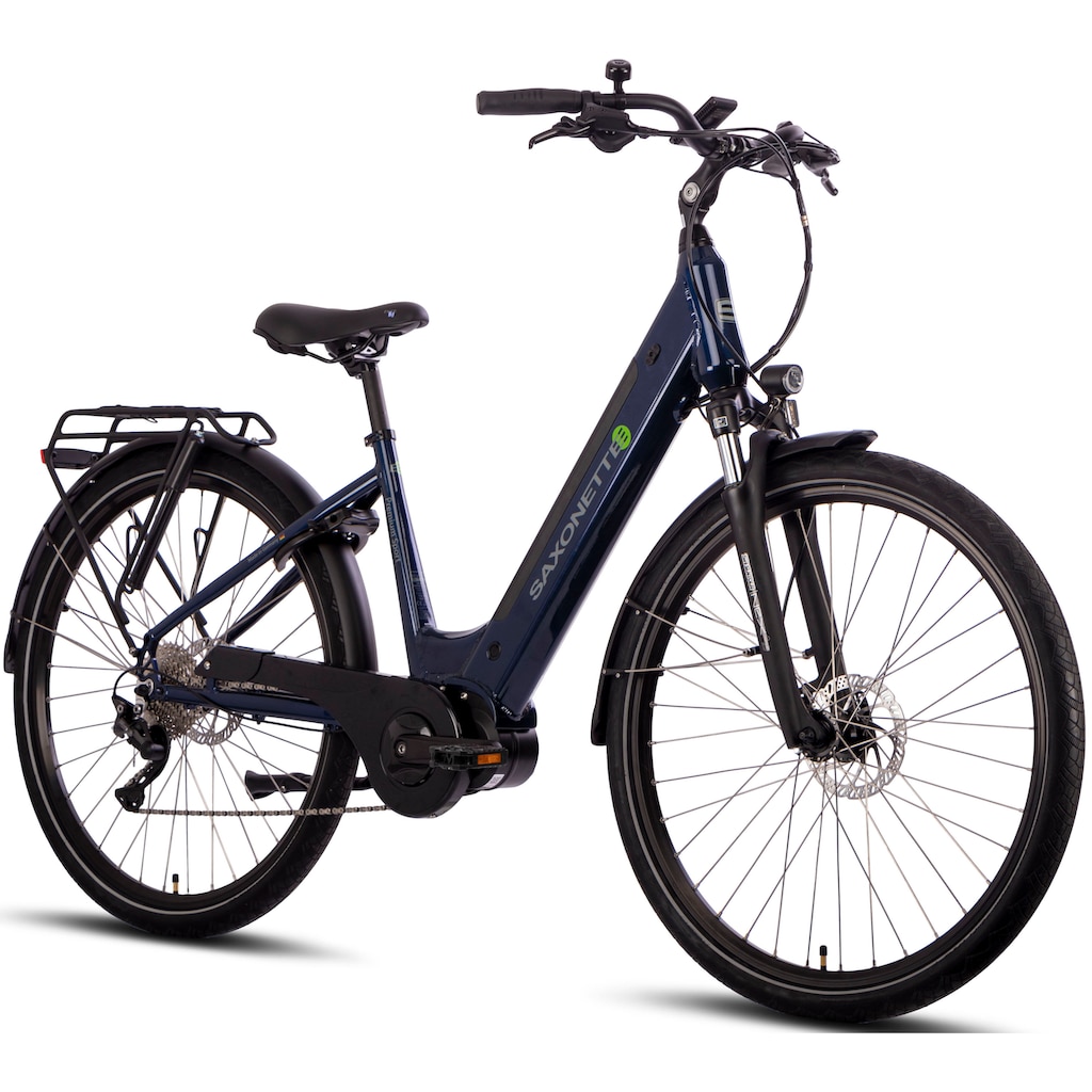 SAXONETTE E-Bike »Premium Sport (Wave)«, 10 Gang, Mittelmotor 250 W