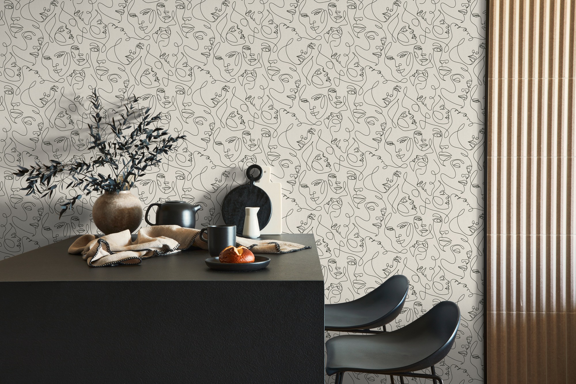 A.S. Création Vliestapete »Pintwalls III Exotische Palmen Vintage« tropisch strukturiert Exotische Palmen-Tapete im Illustrationsstil – ideal für Wohnraum