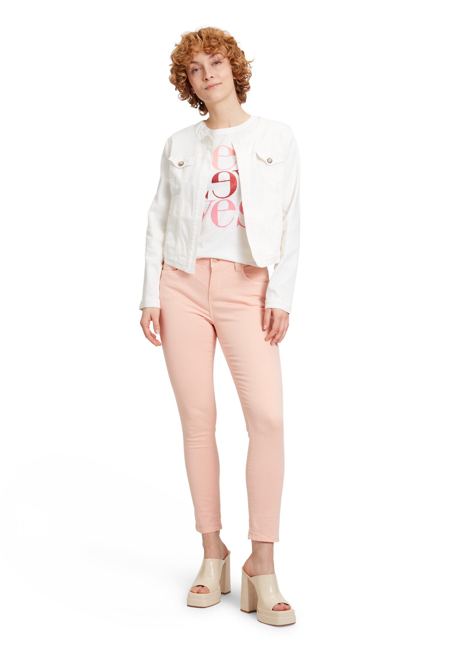 Cartoon Jackenblazer »Cartoon Jeansjacke ohne Verschluss«, Aufgesteppte Bänder