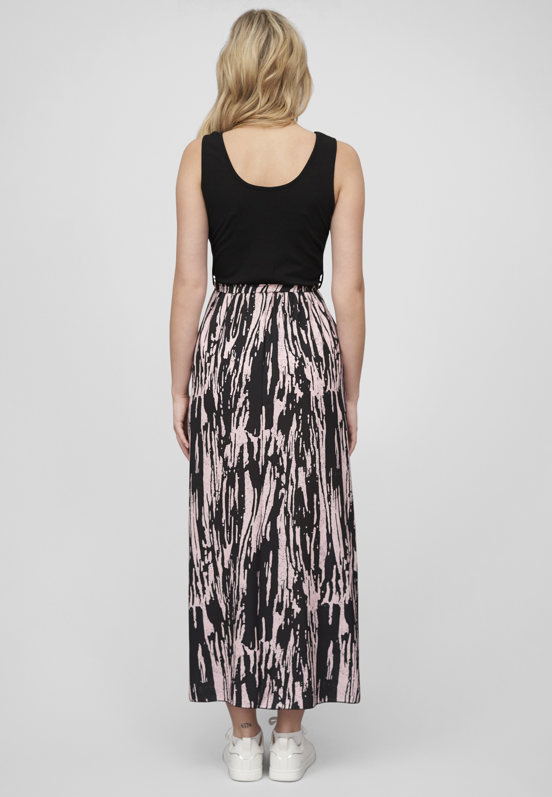 CLOUD 5IVE Shirtkleid »CLOUD 5IVE 2-Tone Kleid mit Bindegürtel und Abstrakt Print« 1 Stk. tlg.