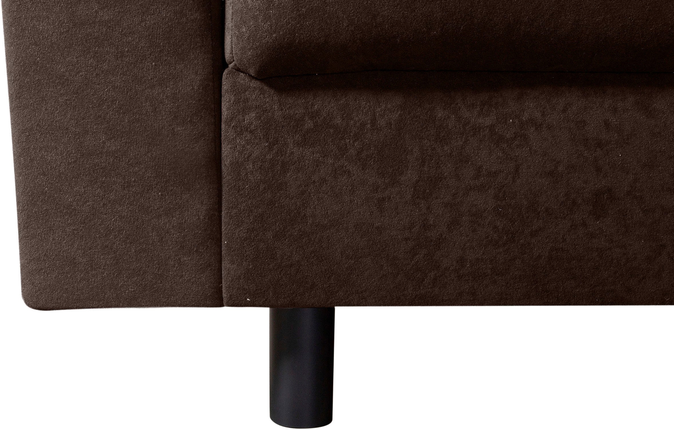 Home affaire Ecksofa »Toni L-Form, B: 215 cm«, mit Hocker & 2 Zierkissen, Federkern