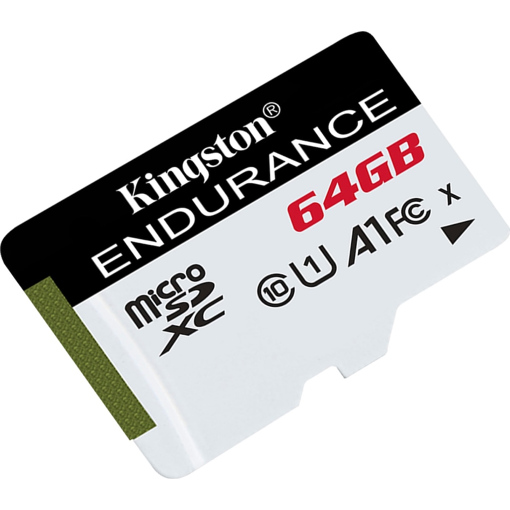 Kingston Speicherkarte »HIGH-ENDURANCE microSD 64GB«, (UHS-I Class 10 95 MB/s Lesegeschwindigkeit)