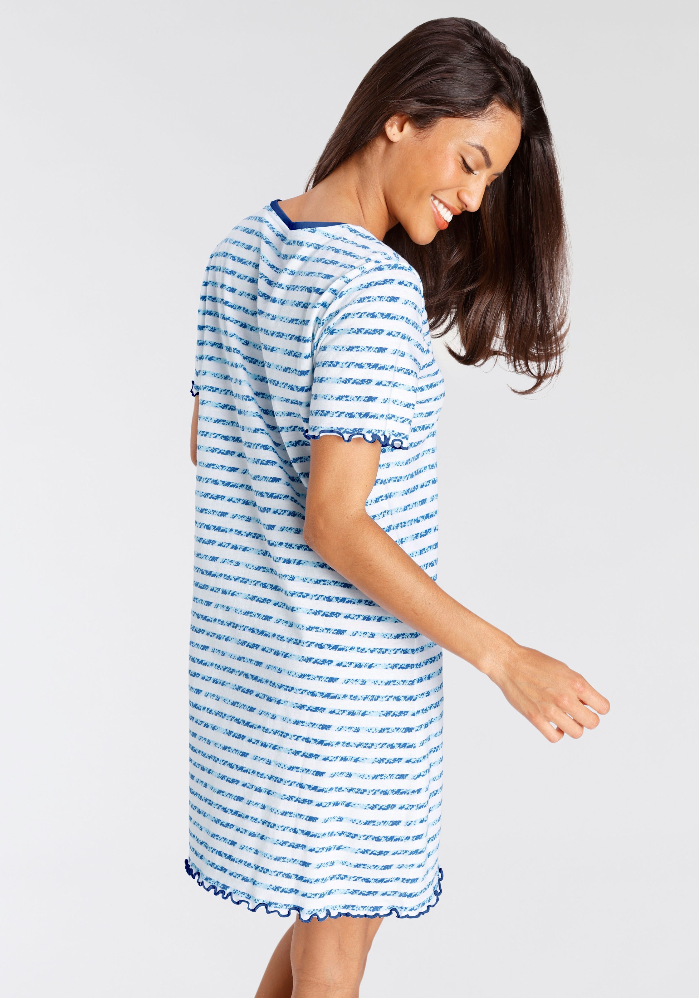 Thumbnail - Vivance Dreams Sleepshirt, mit Kräuselsaum